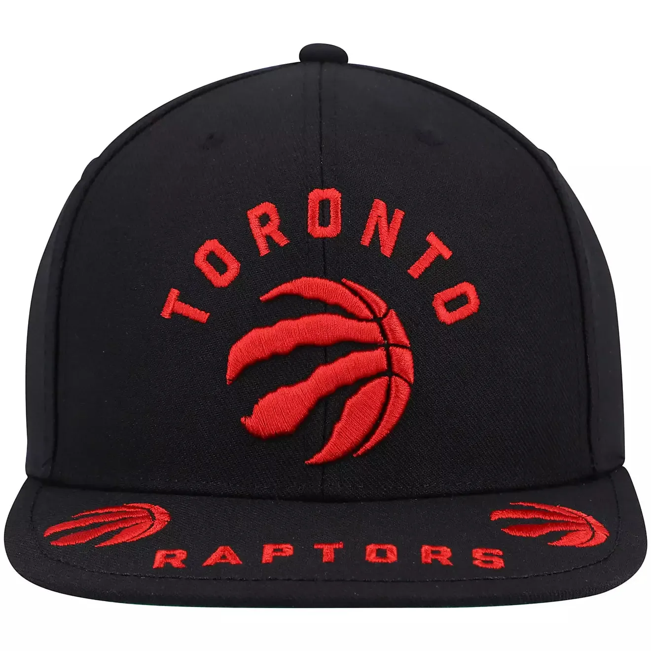 Men's Mitchell & Ness NBA Front Loaded Snapback Raptors - Black sold by Zulily product image thumbnail 2