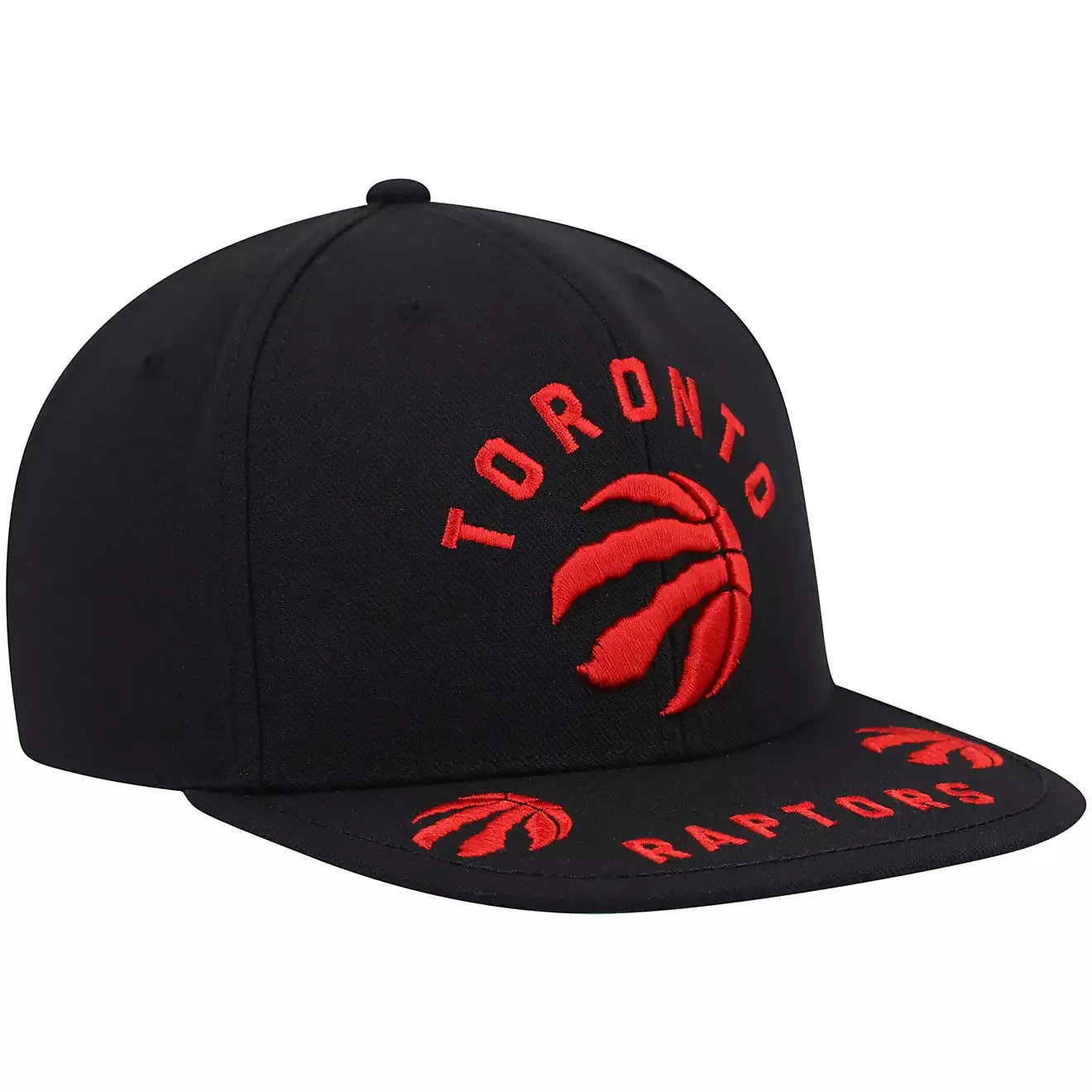 Men's Mitchell & Ness NBA Front Loaded Snapback Raptors - Black sold by Zulily product image thumbnail 3