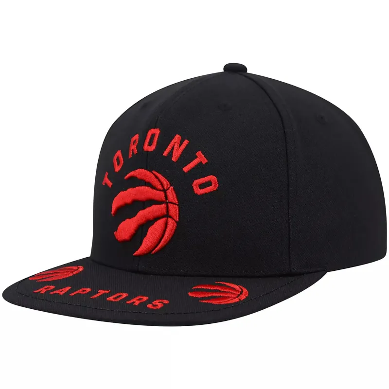 Men's Mitchell & Ness NBA Front Loaded Snapback Raptors - Black sold by Zulily