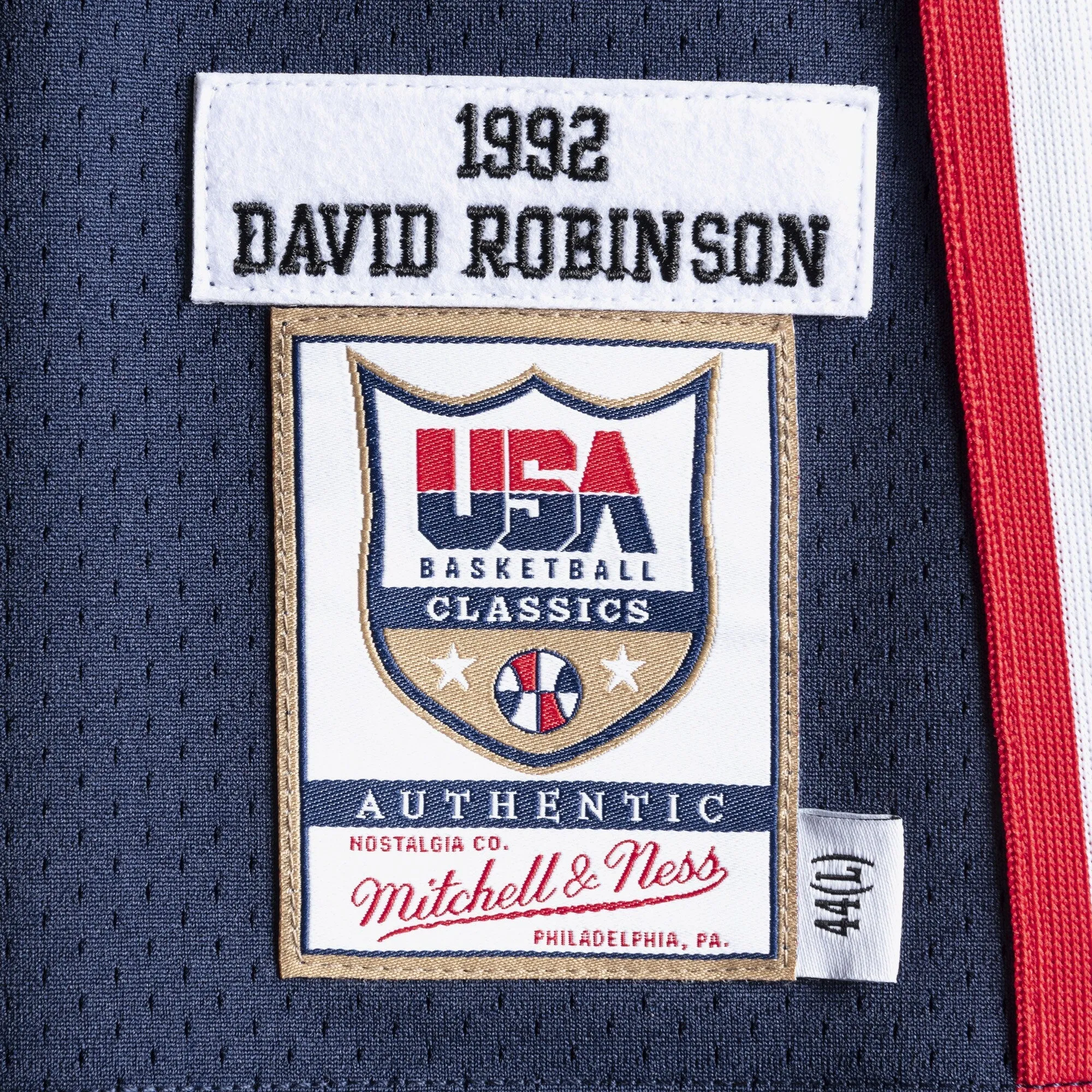 Men's Mitchell & Ness Authentic Jersey Team Usa 1992 David Robinson sold by Zulily product image thumbnail 3