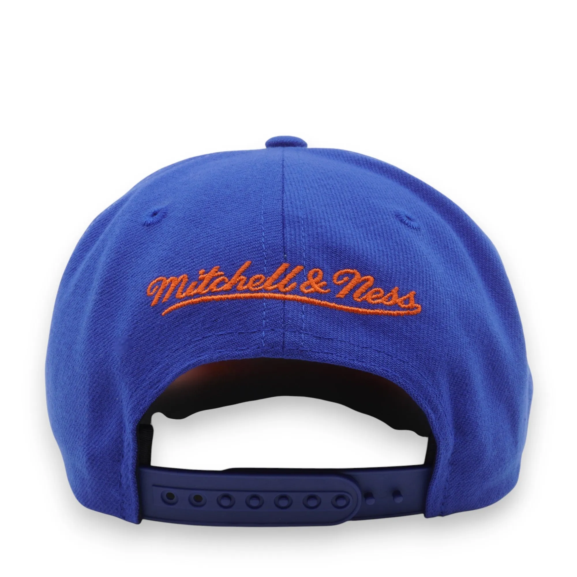 Men's Mitchell & Ness NBA Full Frontal Snapback Knicks - Blue sold by Zulily product image thumbnail 4