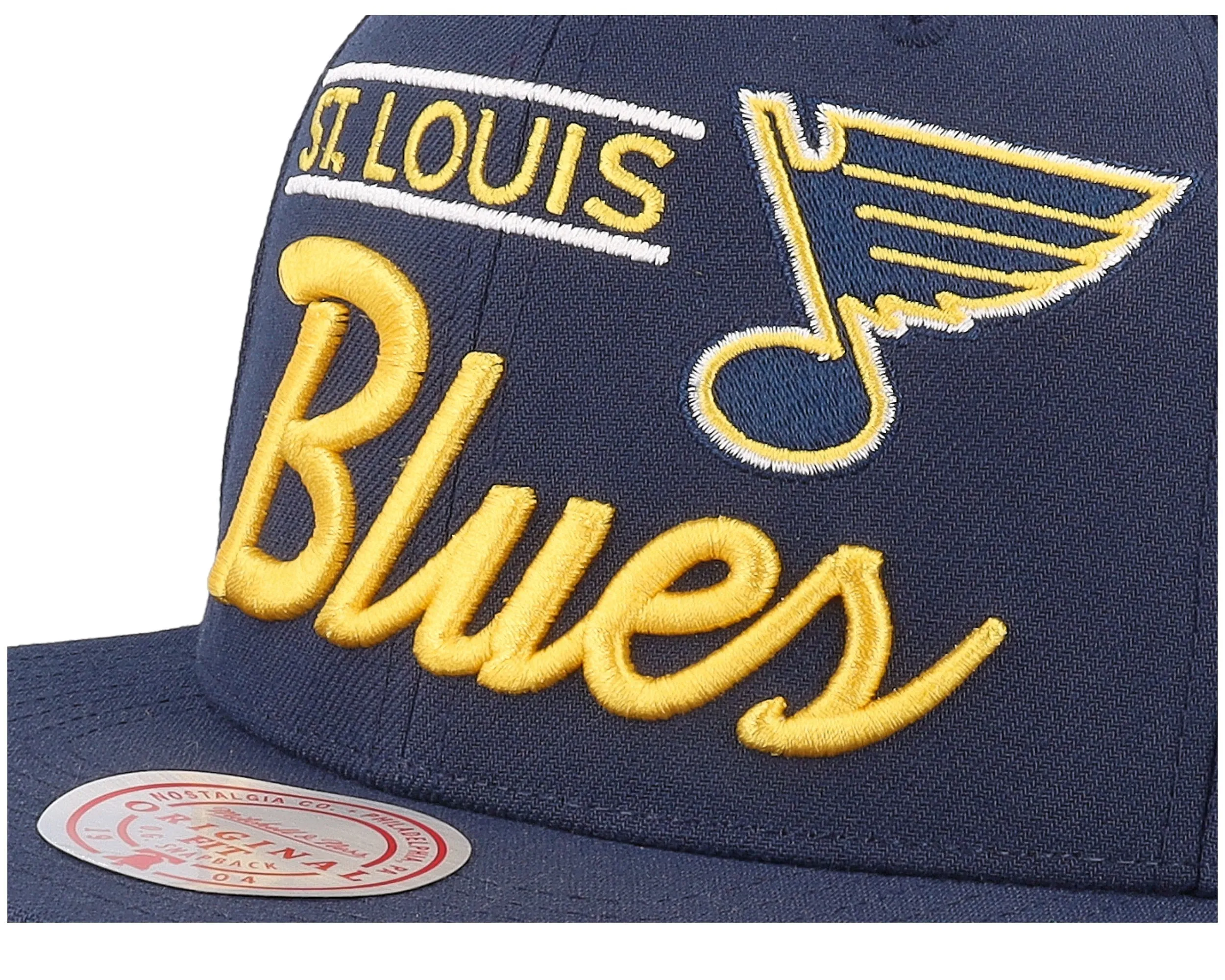 Men's Mitchell & Ness Nhl Retro Lock Up Snapback Blues sold by Zulily product image thumbnail 4