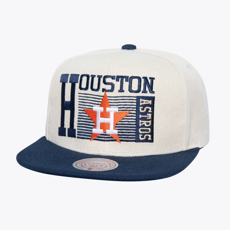 Men's Mitchell & Ness MLB Speed Zone Snapback Coop Astros made by Mitchell & Ness