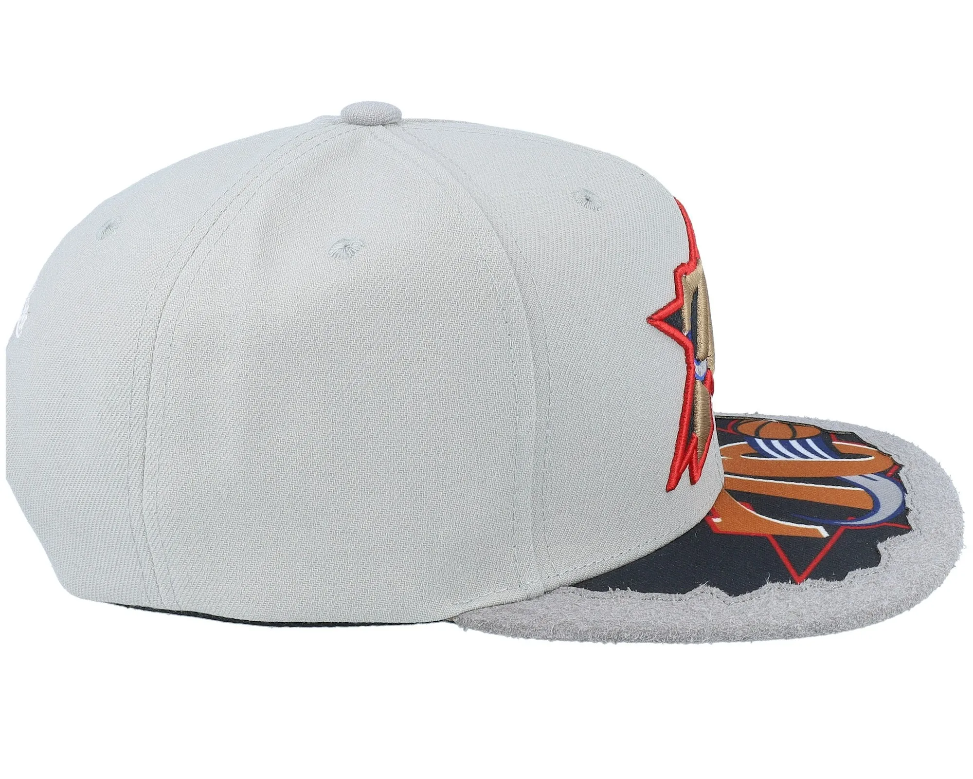 Men's Mitchell & Ness NBA Munch Time Snapback Hwc 76Ers - Grey sold by Zulily product image thumbnail 3