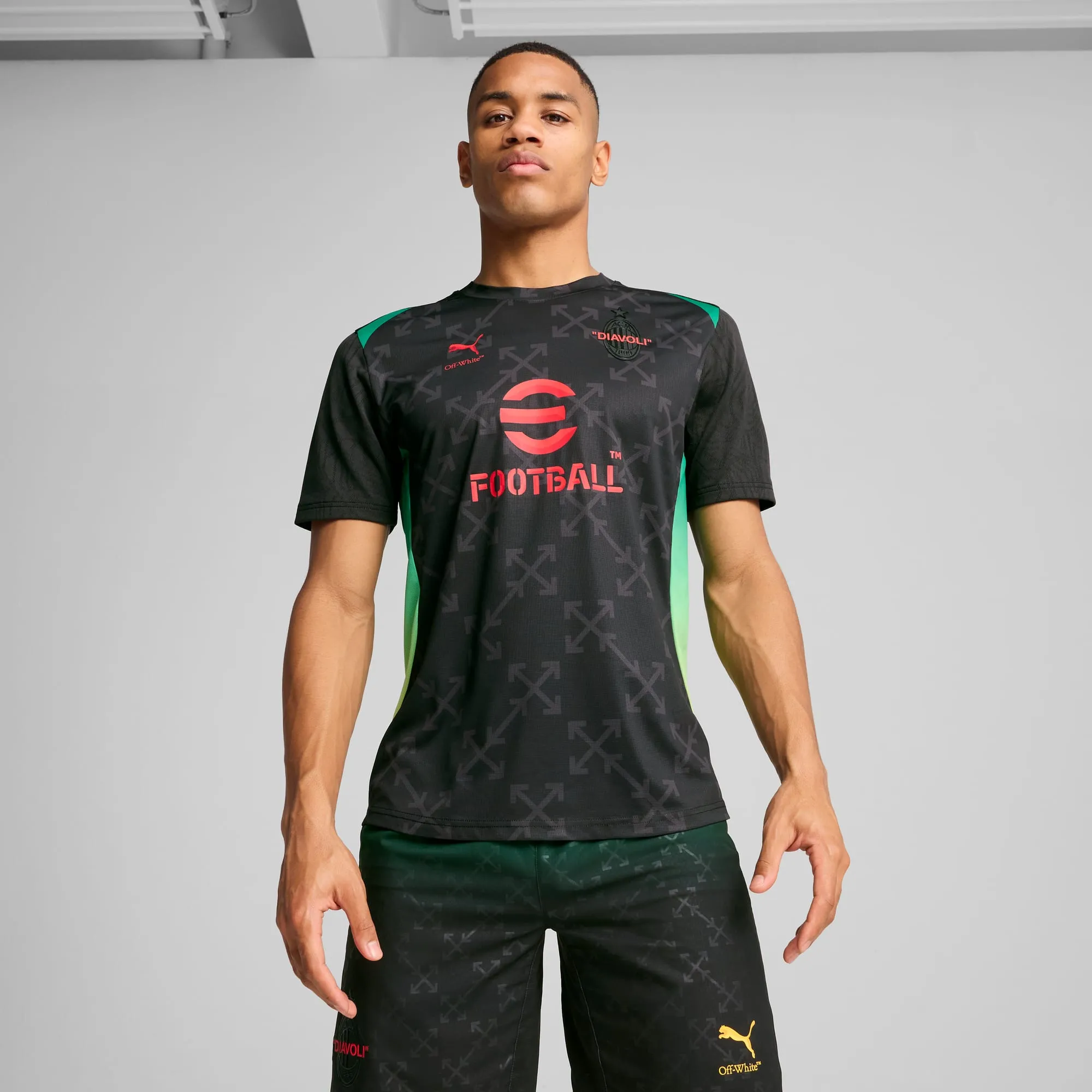 Men's Puma Acm X Off-White Prematch Ss Jersey sold by Zulily product image thumbnail 2