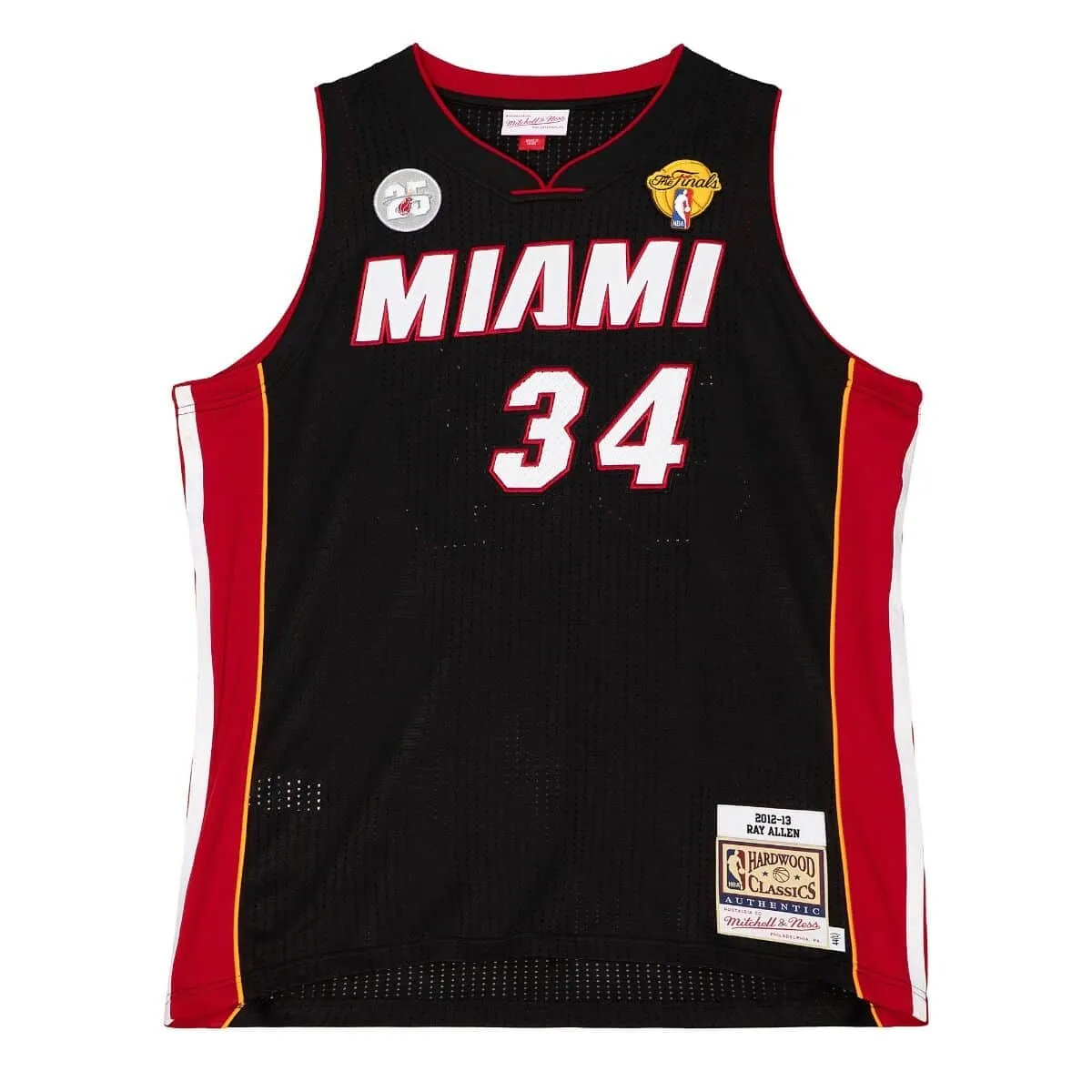 Mitchell & Ness NBA Road Finals Jersey Miami Heat 2012 Ray Allen sold by Zulily