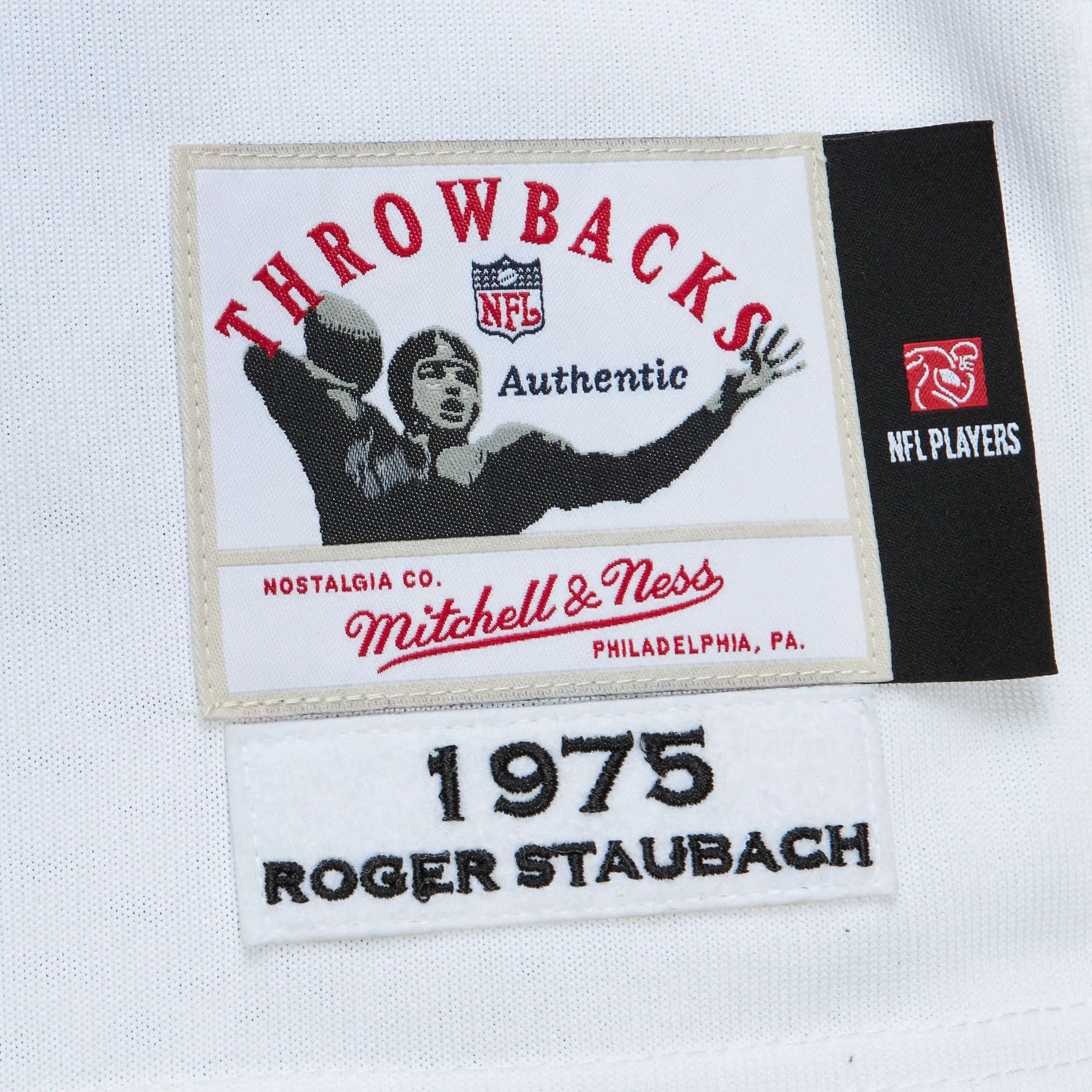 Men's Mitchell & Ness NFL White Jersey Cowboys 1975 Roger Staubach sold by Zulily product image thumbnail 3