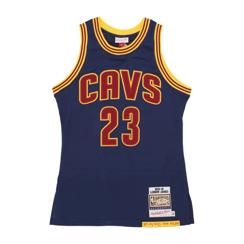 Men's Mitchell & Ness NBA Dark Jersey Cavaliers 2015 Lebron James made by Mitchell & Ness