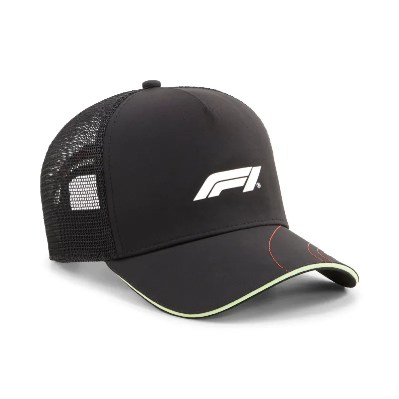 Men's Puma F1 Statement Trucker Cap sold by Zulily