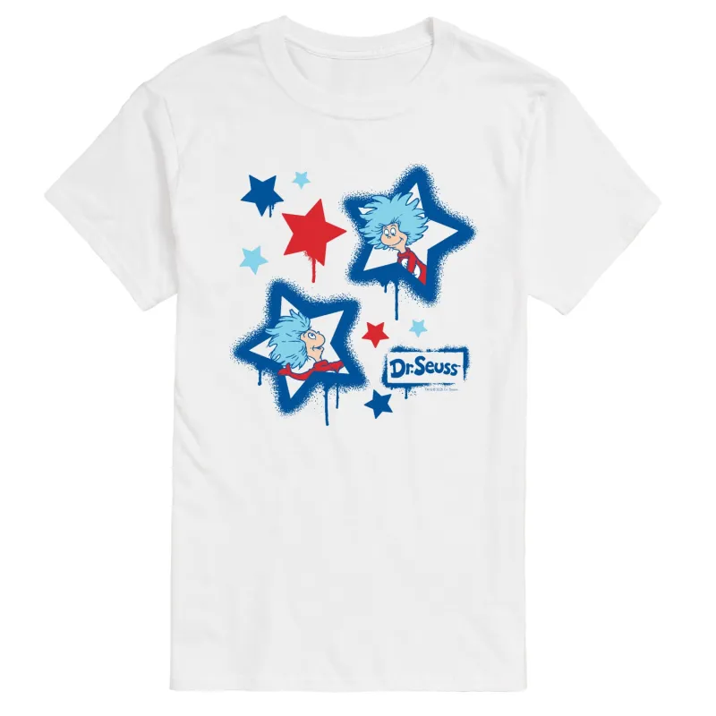 Dr. Seuss - Americana Things Streetwear - Men's Short Sleeve Graphic T-Shirt sold by Zulily