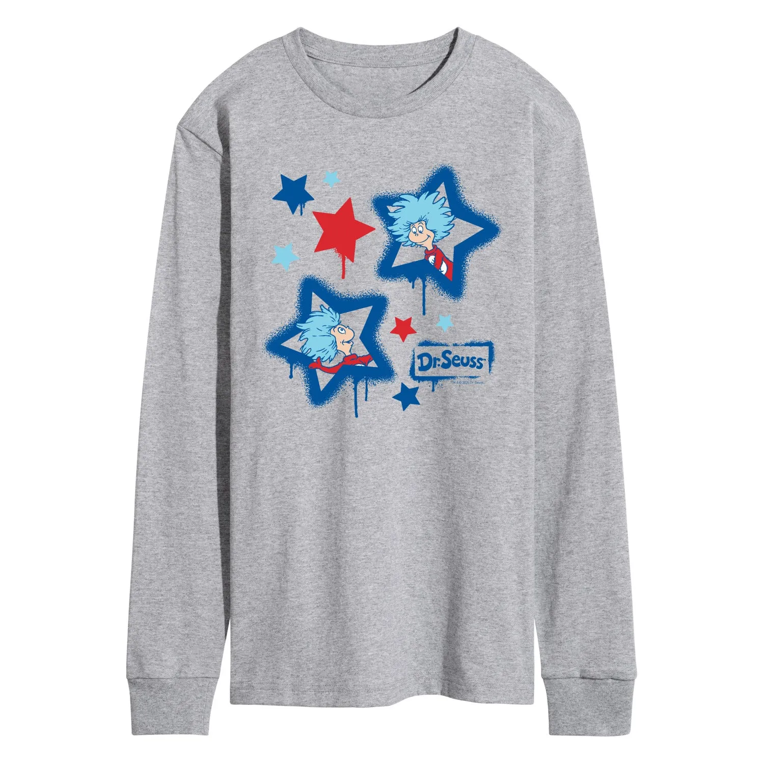 Dr. Seuss - Americana Things Streetwear - Men's Long Sleeve Graphic T-Shirt sold by Zulily