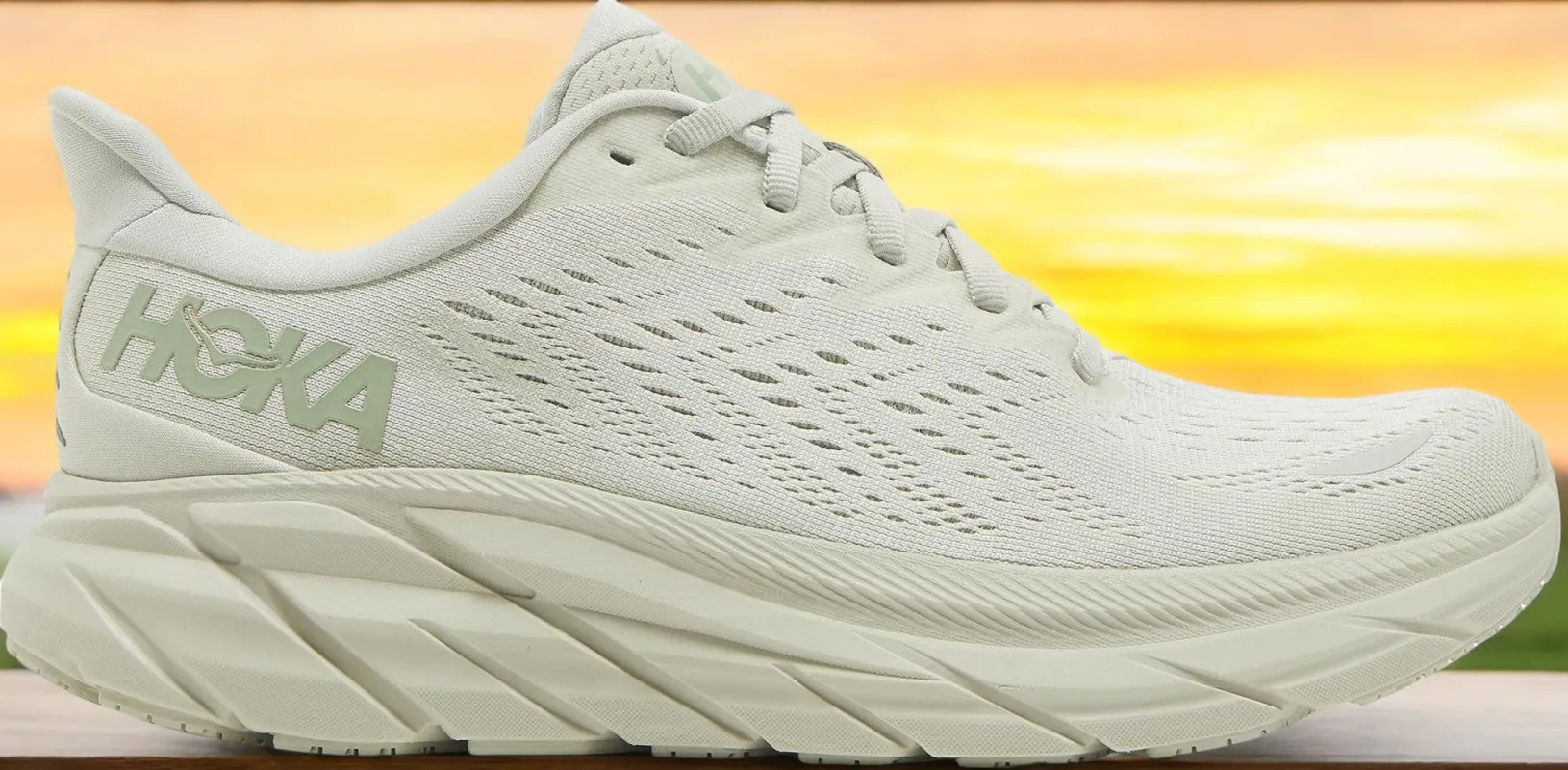 Women's Hoka One One Clifton 8 'Smoke Green' made by Hoka