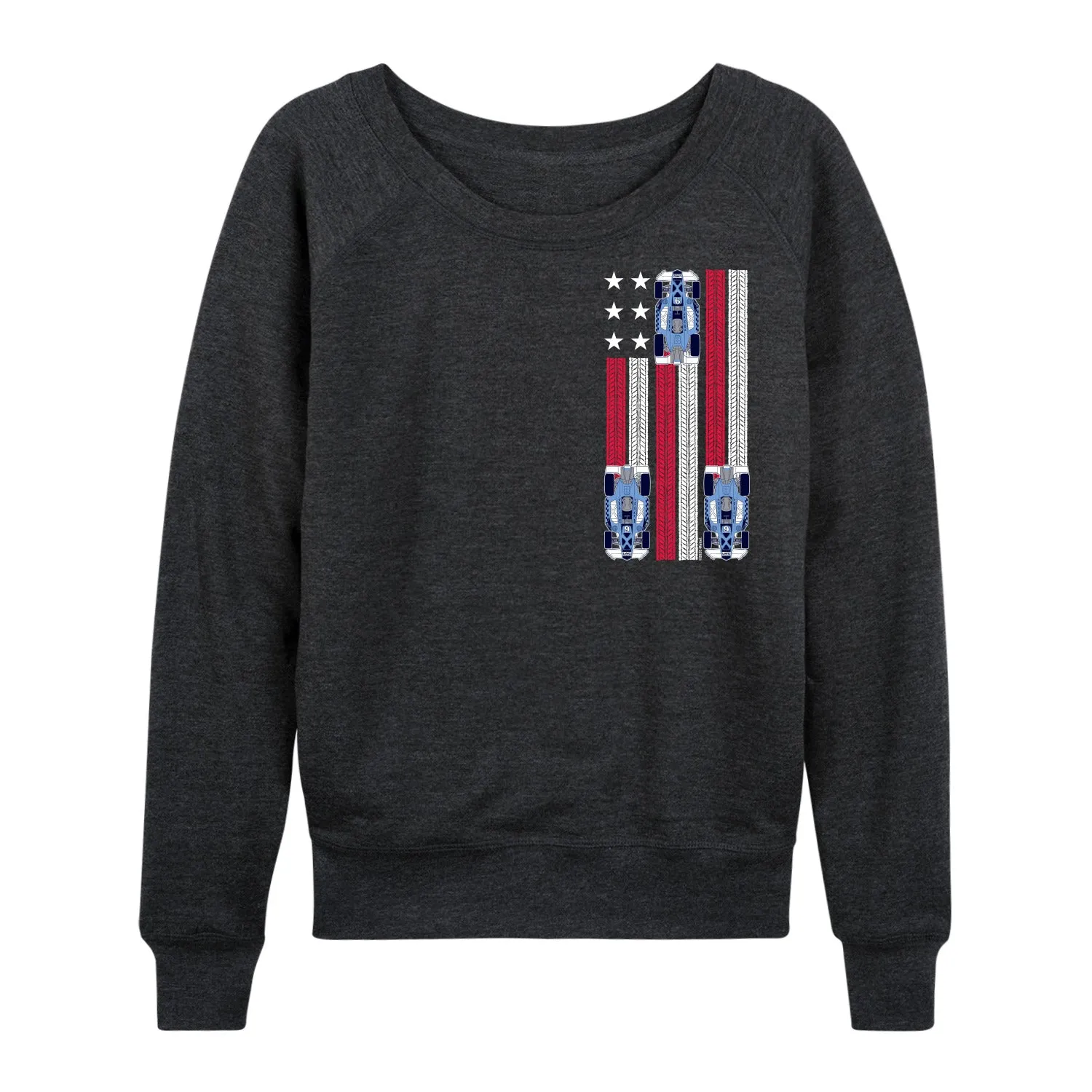 Hot Wheels - Racing Flag - Women's French Terry Long Sleeve Pullover sold by Zulily product image thumbnail 3