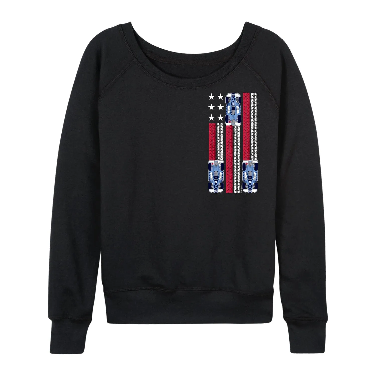Hot Wheels - Racing Flag - Women's French Terry Long Sleeve Pullover sold by Zulily product image thumbnail 2