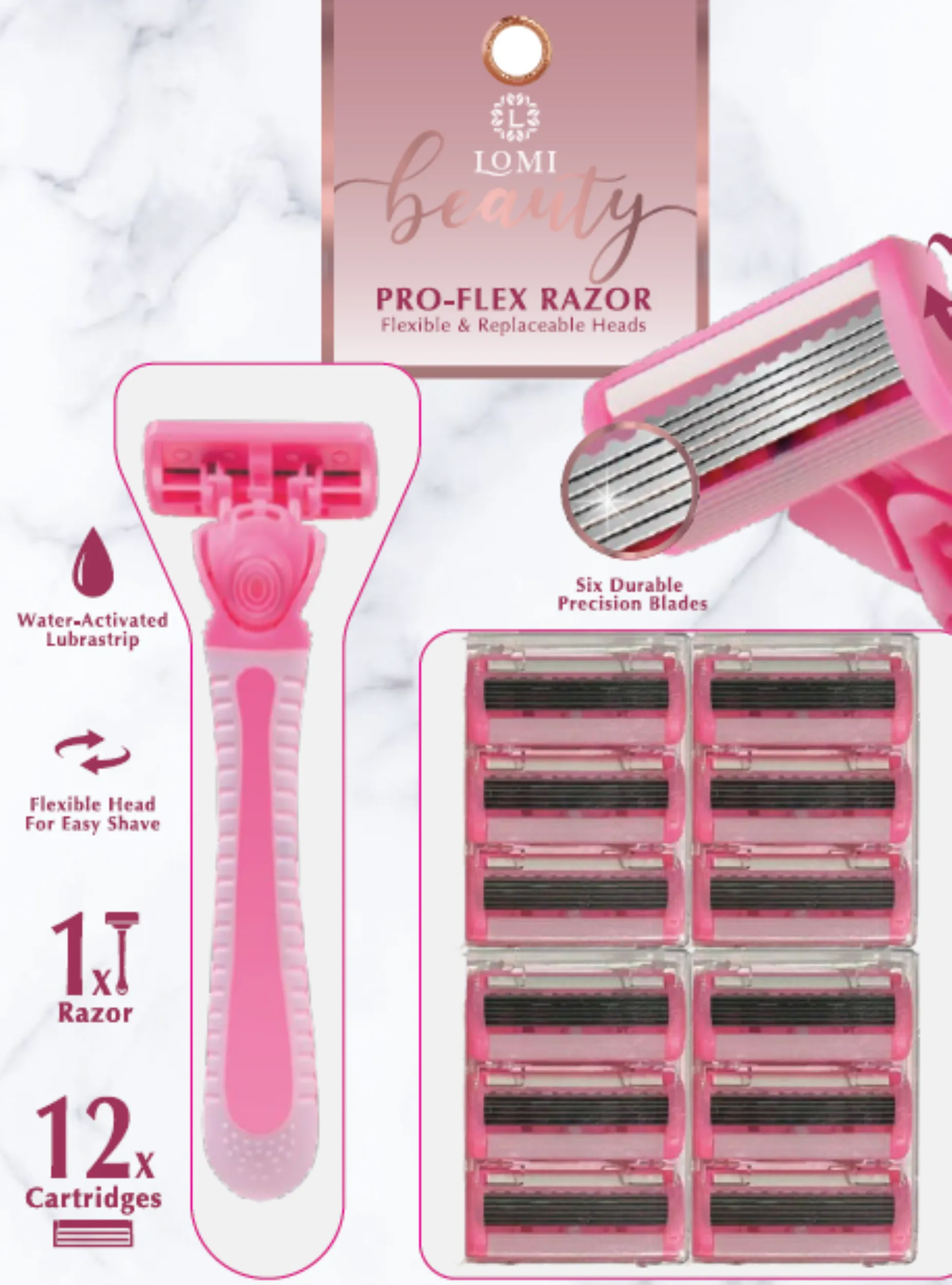 Lomi 12 Pack Lady Shavers sold by Zulily