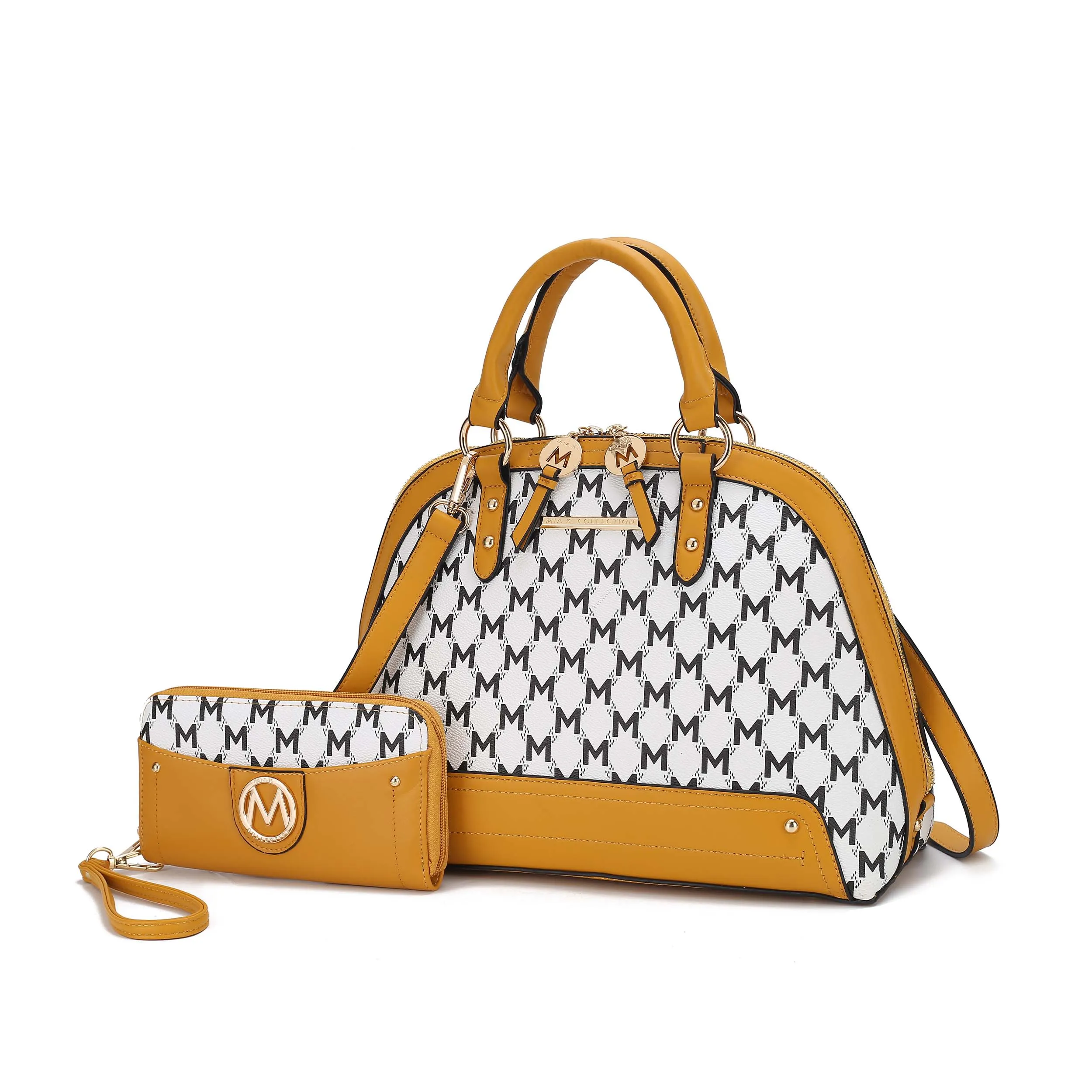 MKF Collection By Mia K. Frida Vegan Leather Satchel With Matching Wallet sold by Zulily product image thumbnail 3