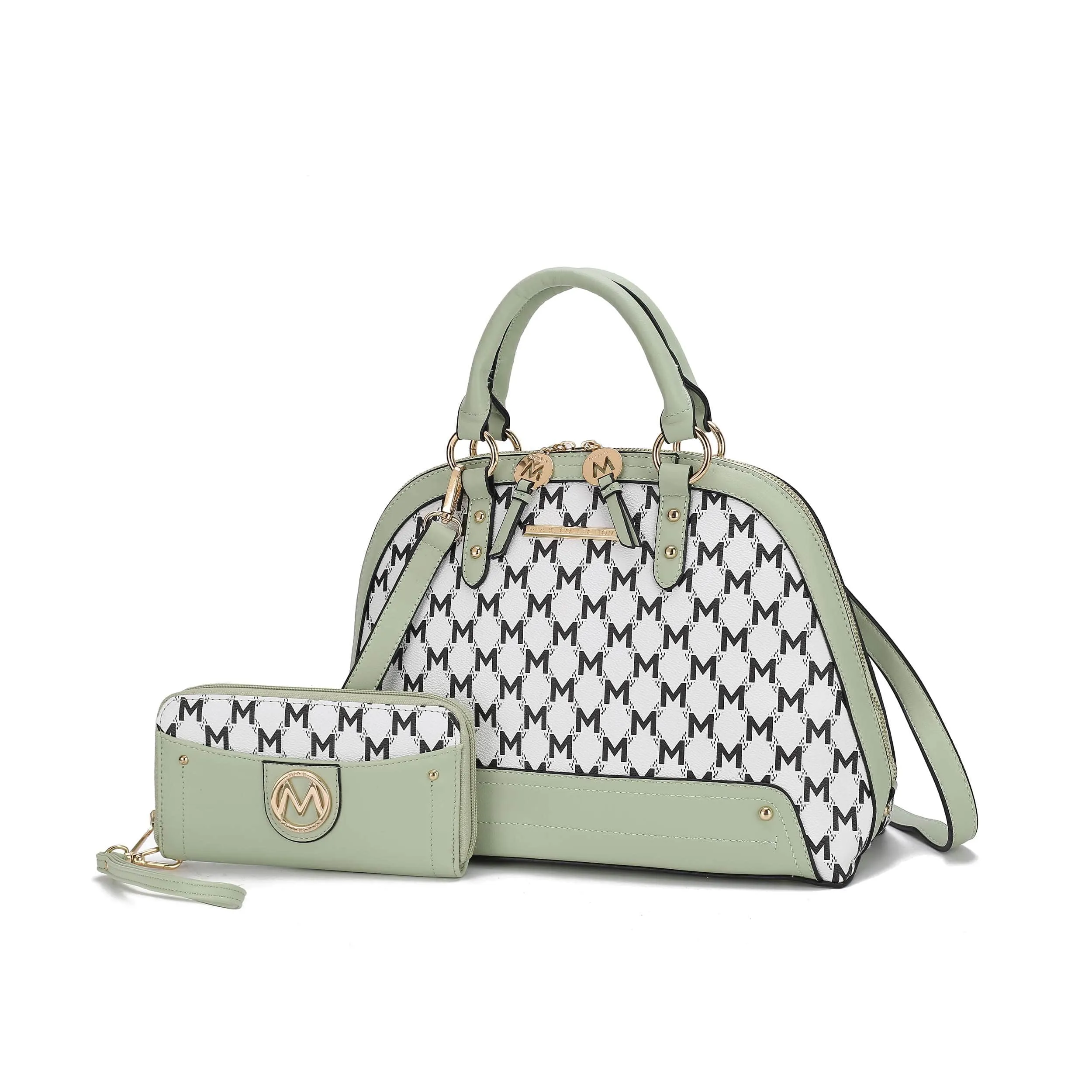 MKF Collection By Mia K. Frida Vegan Leather Satchel With Matching Wallet sold by Zulily product image thumbnail 4