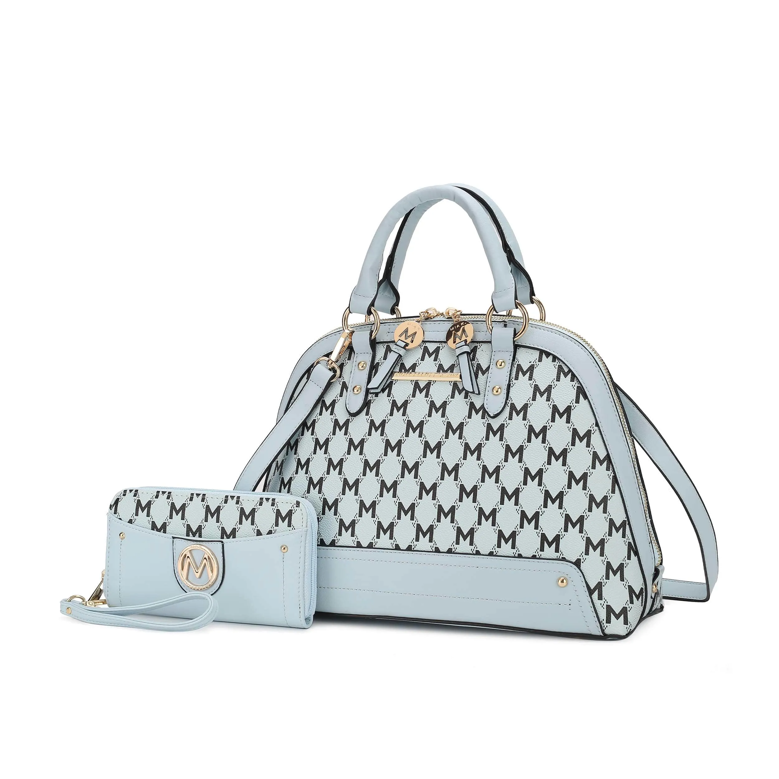 MKF Collection By Mia K. Frida Vegan Leather Satchel With Matching Wallet sold by Zulily product image thumbnail 2