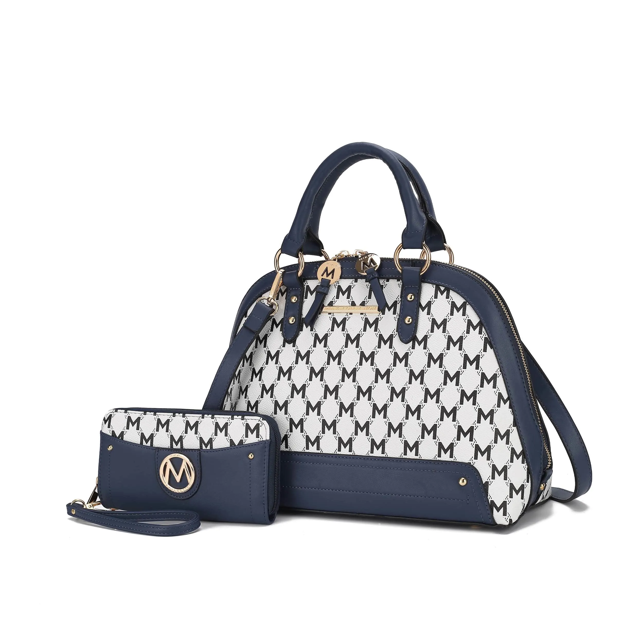 MKF Collection By Mia K. Frida Vegan Leather Satchel With Matching Wallet sold by Zulily product image thumbnail 5