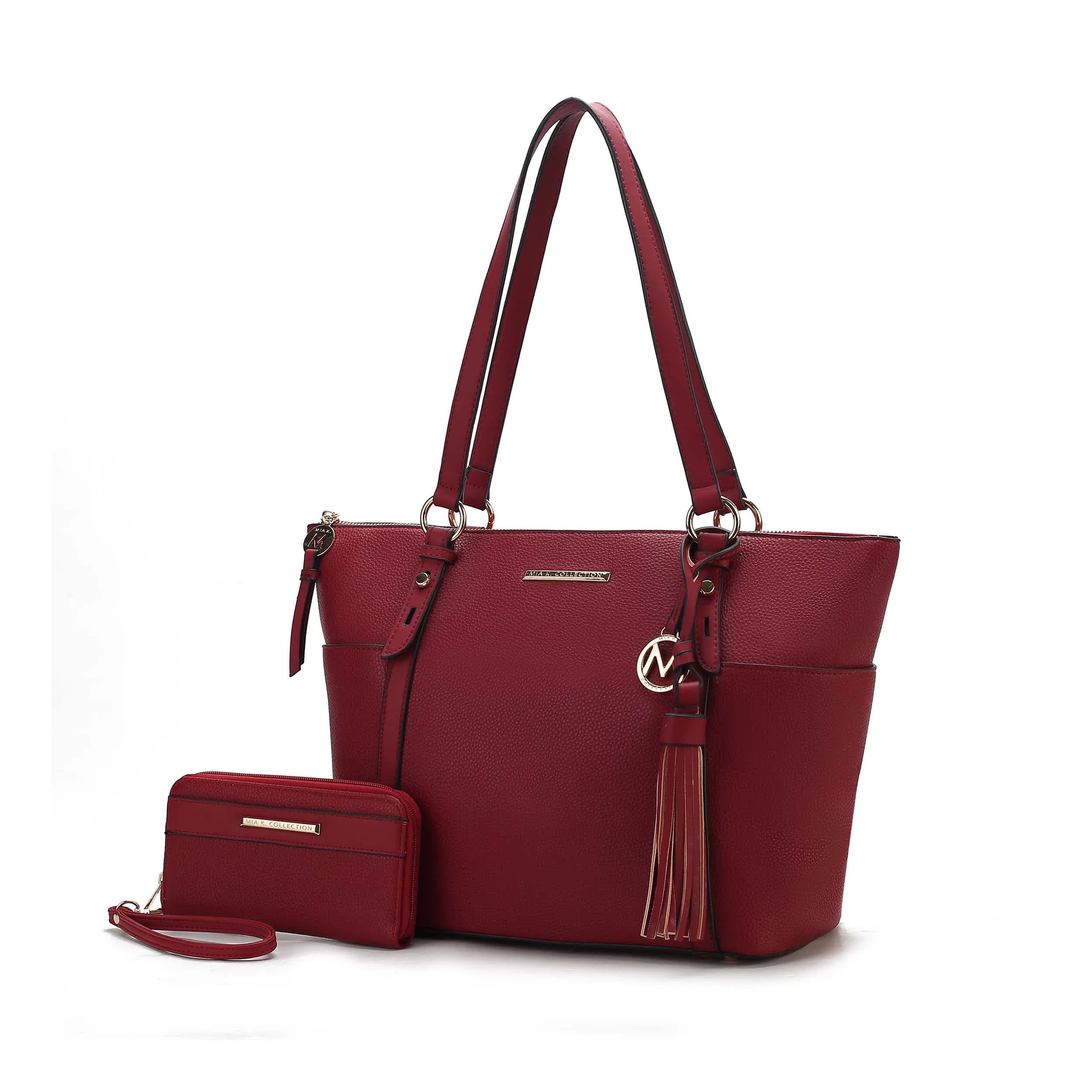 MKF Collection By Mia K. Gloria Vegan Leather Tote Bag With Wallet -2 Pieces sold by Zulily product image thumbnail 2