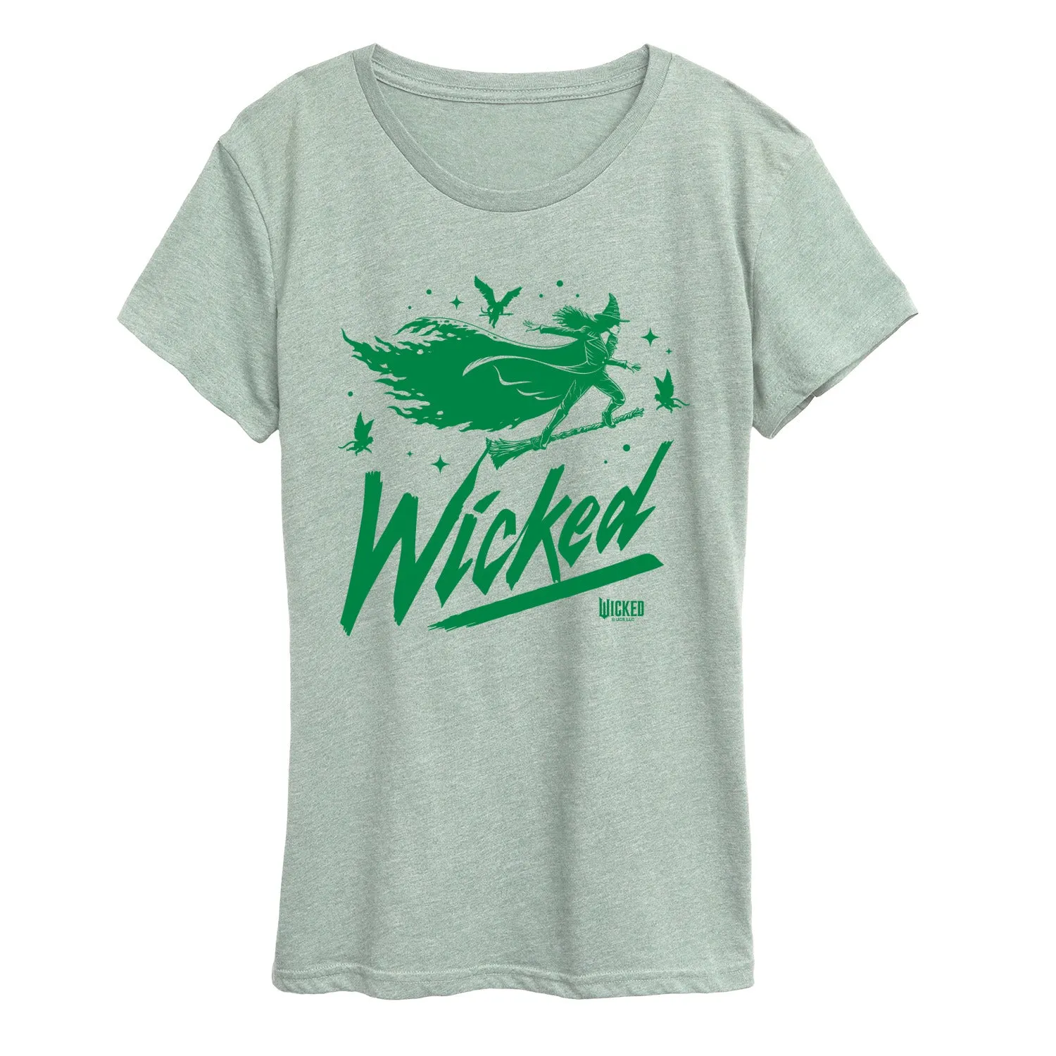 Wicked - Sketch Elphaba - Women's Short Sleeve Graphic T-Shirt sold by Zulily product image thumbnail 5