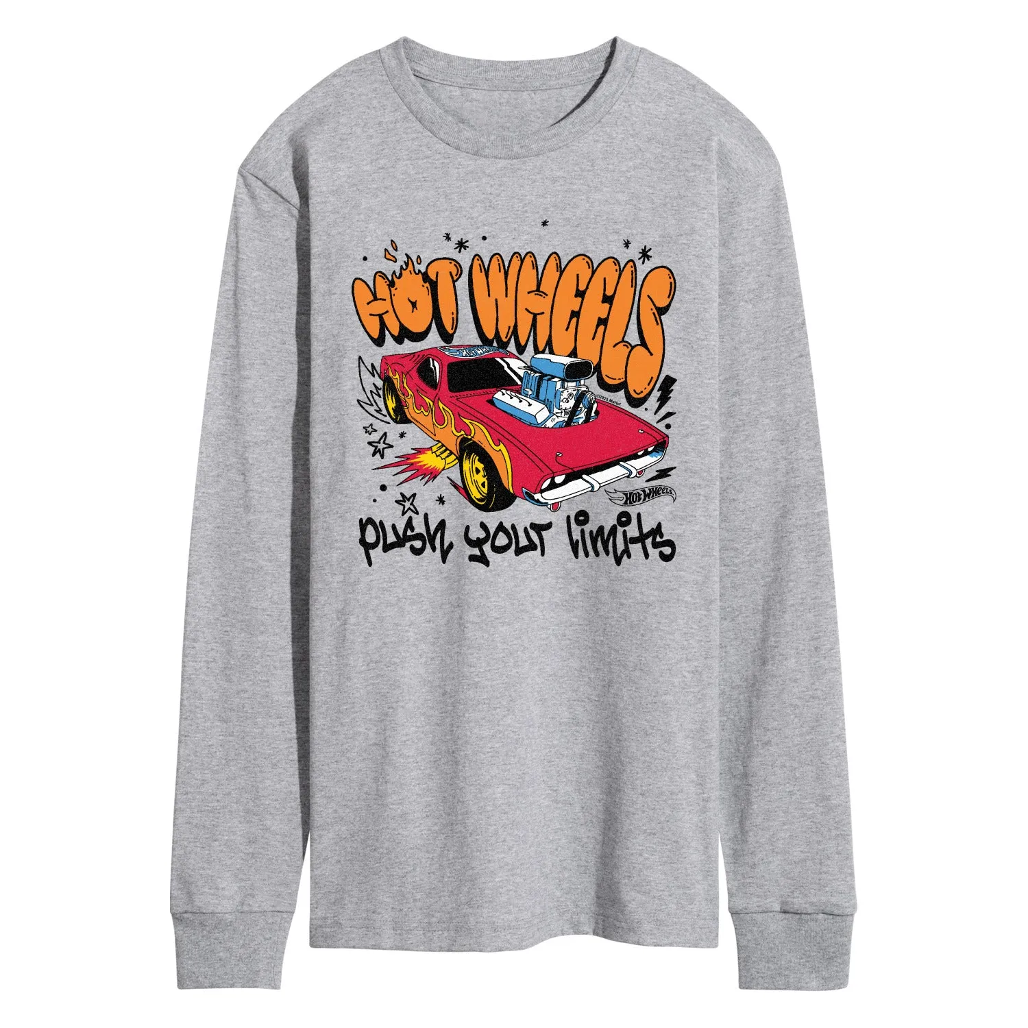 Hot Wheels - Push Your Limits - Men's Long Sleeve Graphic T-Shirt sold by Zulily product image thumbnail 2