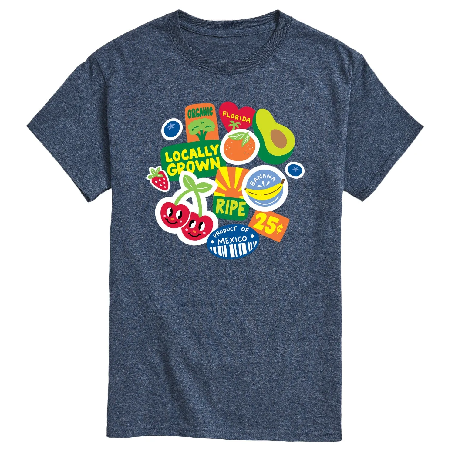 Instant Message - Fruit Stamps - Men's Short Sleeve Graphic T-Shirt sold by Zulily product image thumbnail 3