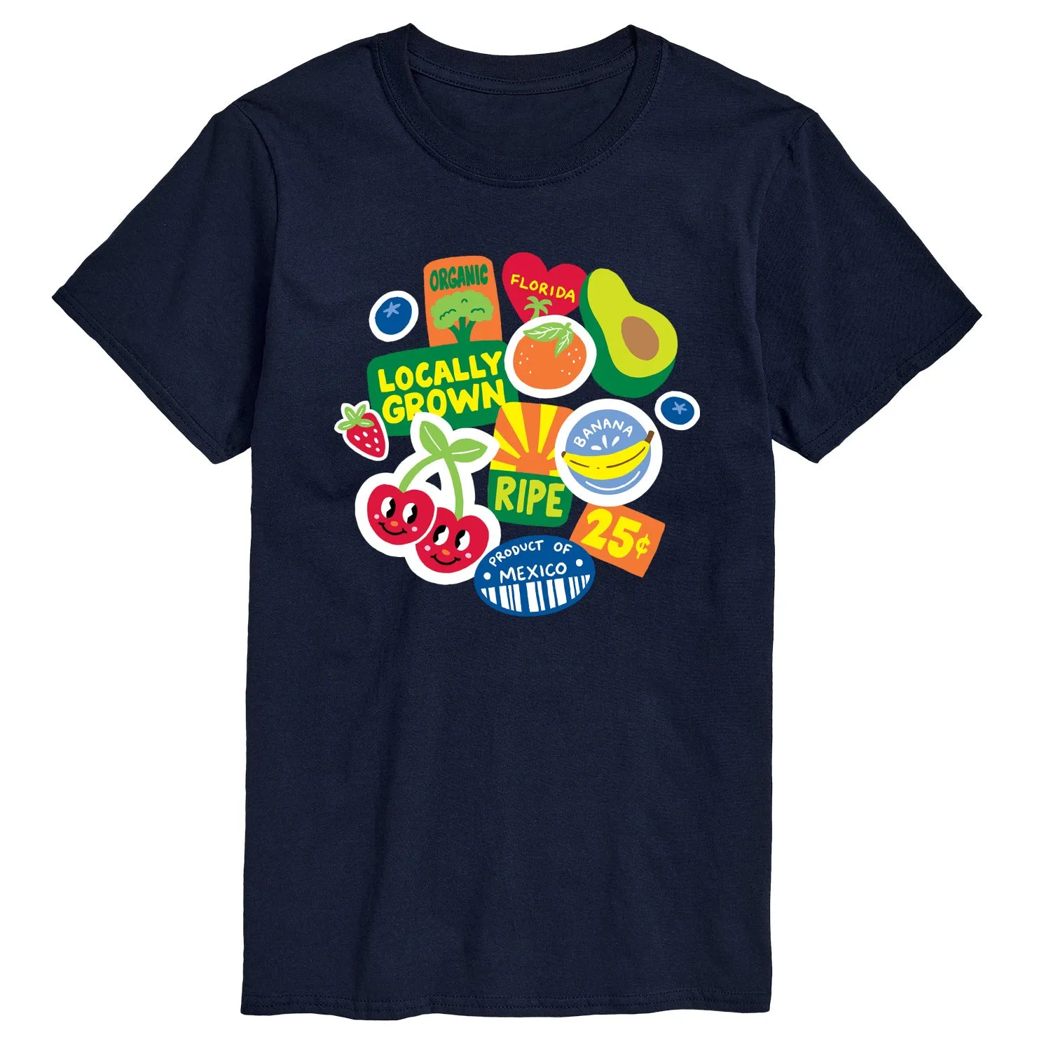 Instant Message - Fruit Stamps - Men's Short Sleeve Graphic T-Shirt sold by Zulily product image thumbnail 5