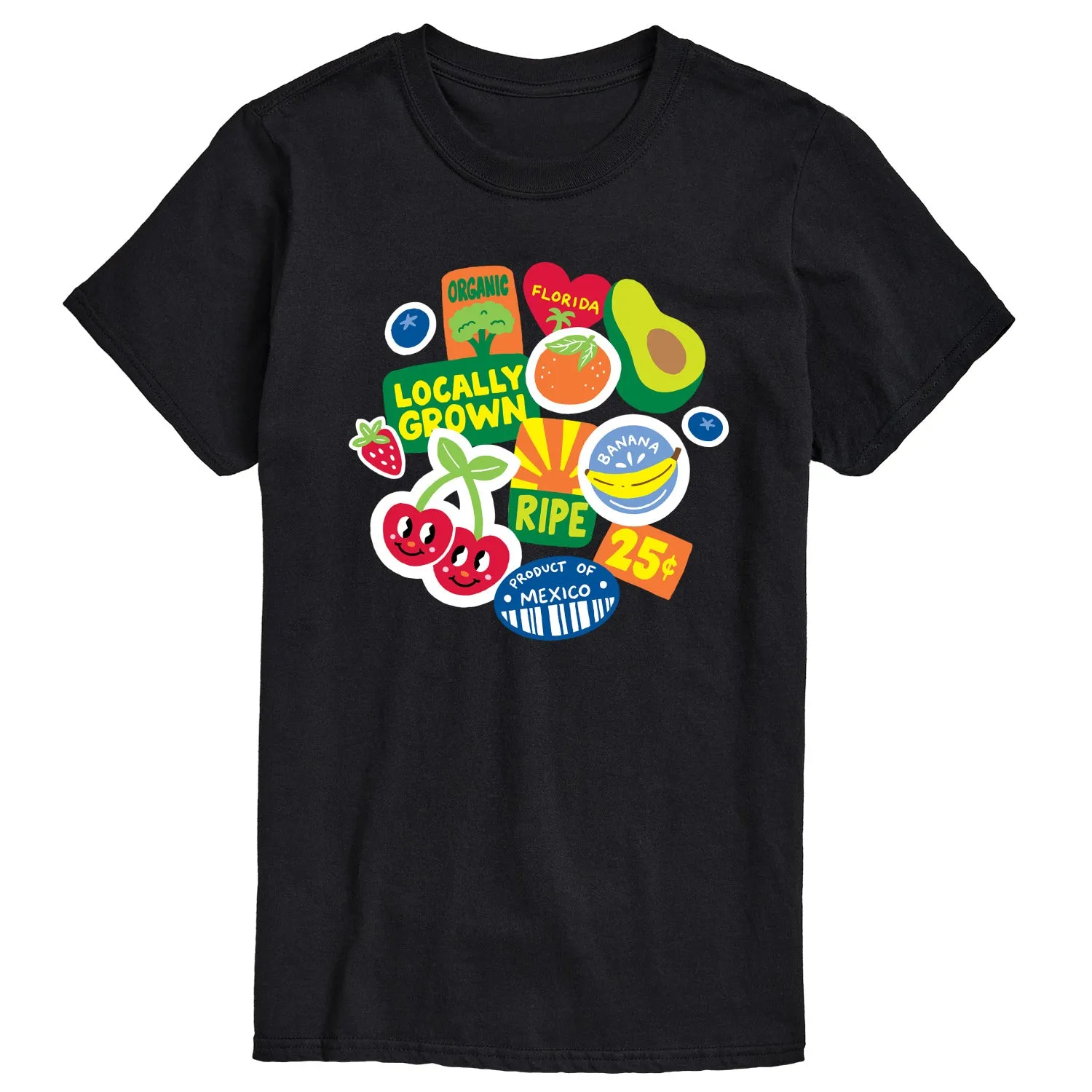 Instant Message - Fruit Stamps - Men's Short Sleeve Graphic T-Shirt sold by Zulily product image thumbnail 2