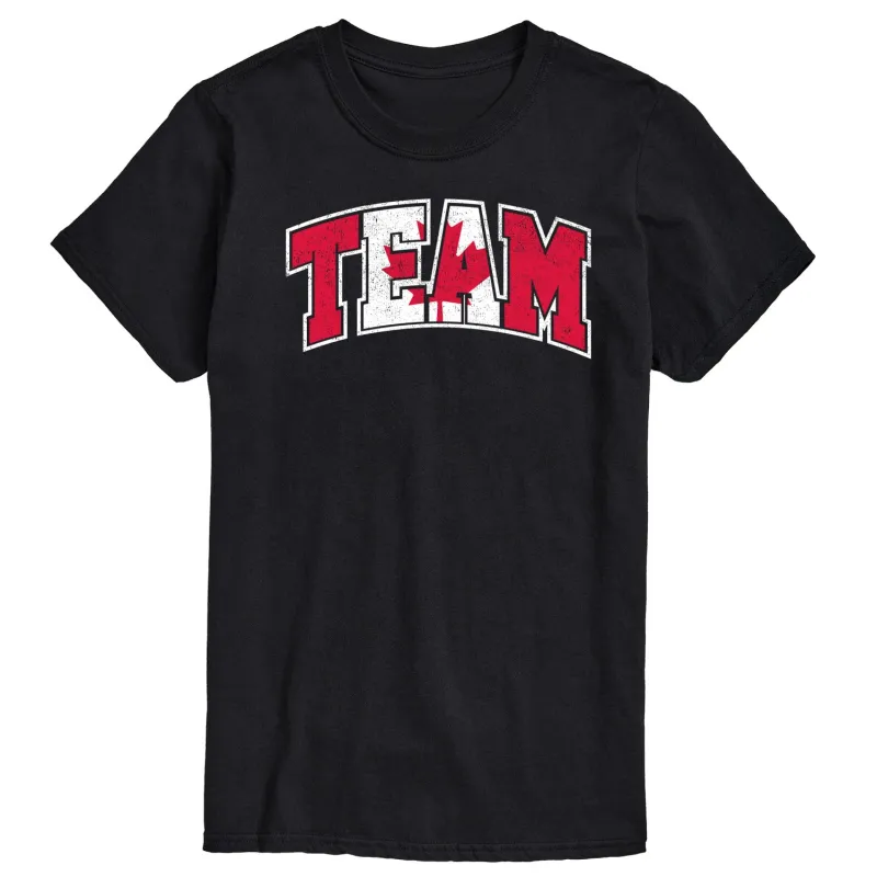 Instant Message - Team Canada - Men's Short Sleeve Graphic T-Shirt sold by Zulily