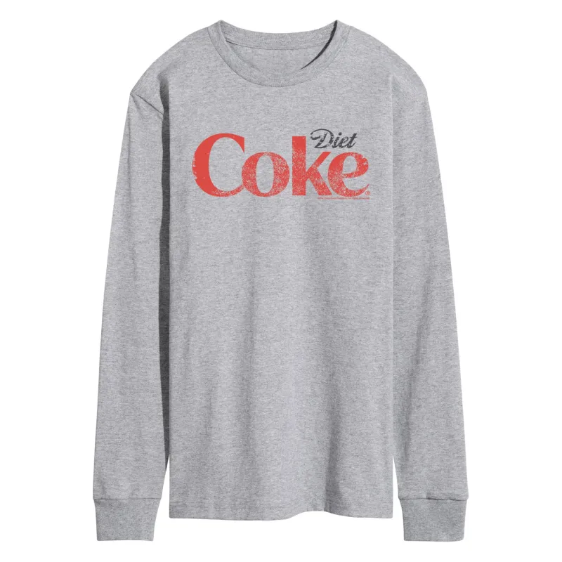 Coca-Cola - Diet Coke Logo - Men's Long Sleeve Graphic T-Shirt made by Coca-Cola
