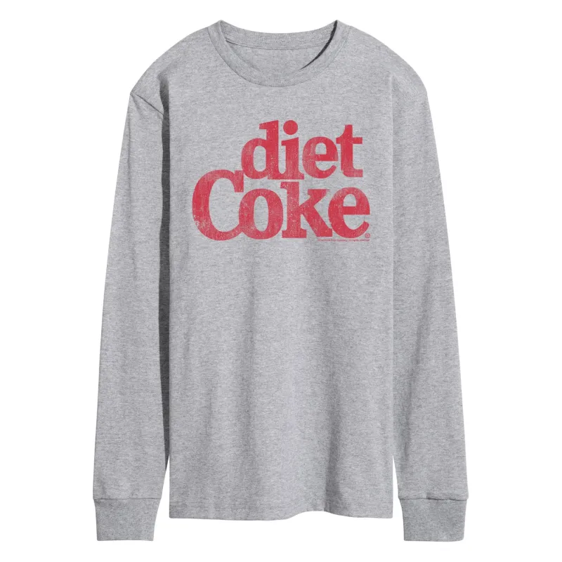Coca-Cola - Diet Coke Logo - Men's Long Sleeve Graphic T-Shirt made by Coca-Cola