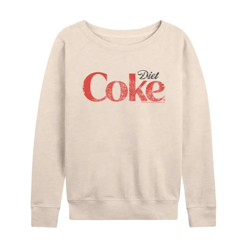 Coca-Cola - Diet Coke Logo - Women's French Terry Long Sleeve Pullover made by Coca-Cola