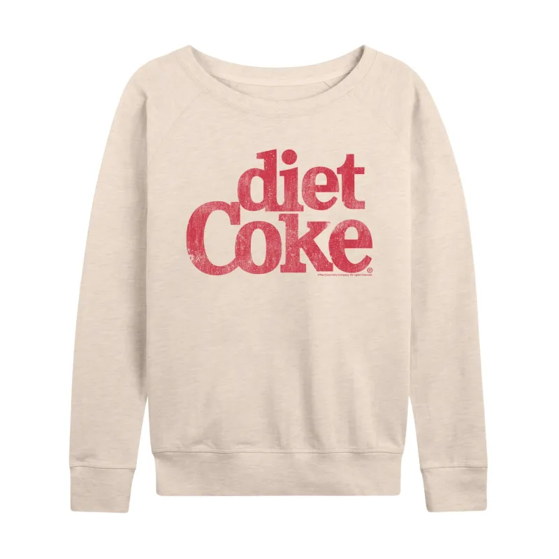 Coca-Cola - Diet Coke Logo - Women's French Terry Long Sleeve Pullover made by Coca-Cola