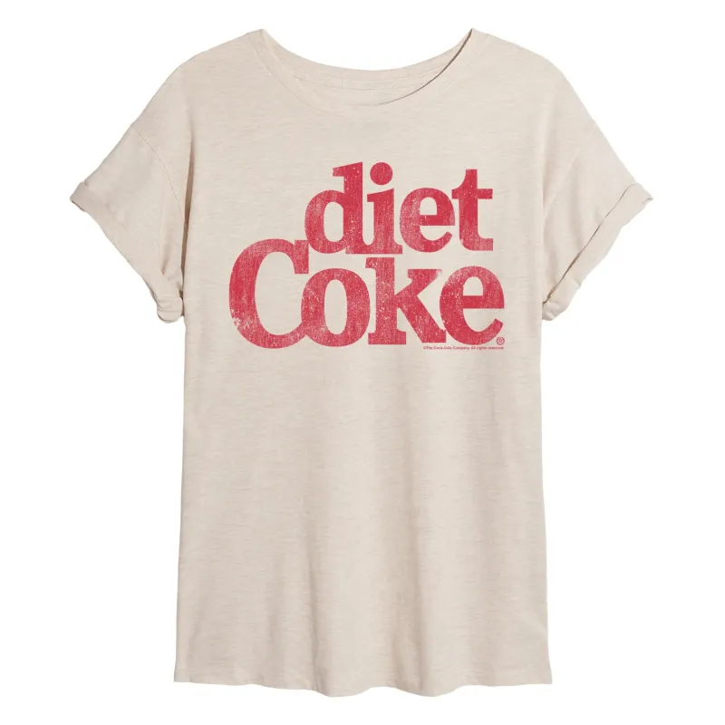 Coca-Cola - Diet Coke Logo - Women's Oversized Graphic T-Shirt sold by Zulily