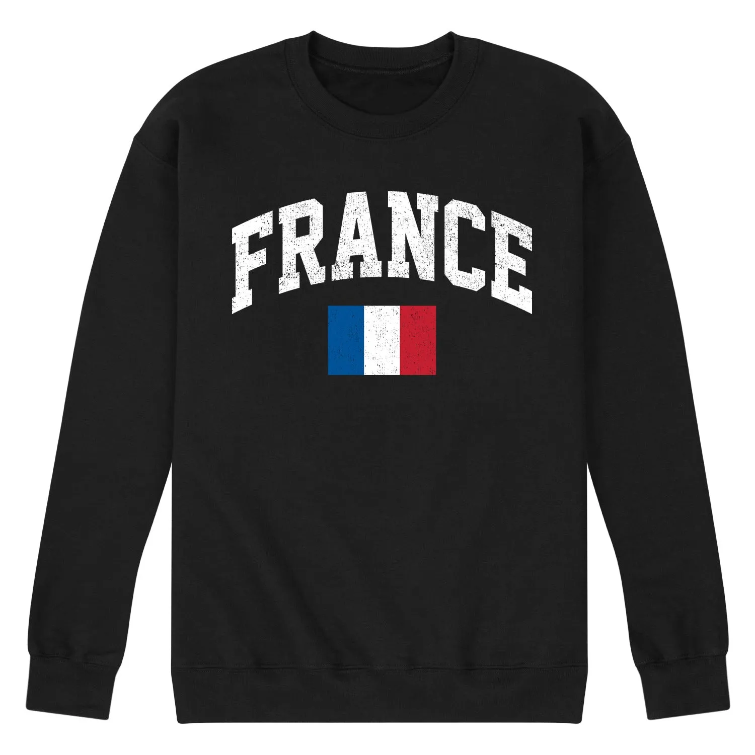 Instant Message - France Flag - Men's Crew Neck Fleece Pullover sold by Zulily product image thumbnail 2