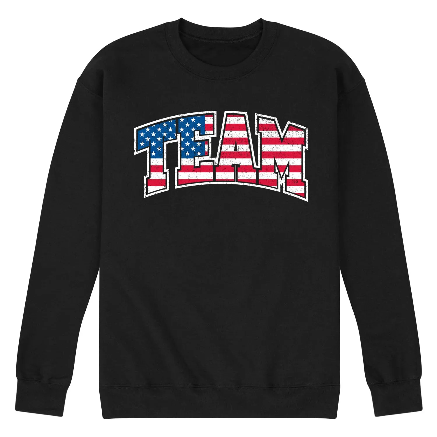 Instant Message - American Flag Team - Men's Crew Neck Fleece Pullover sold by Zulily product image thumbnail 2