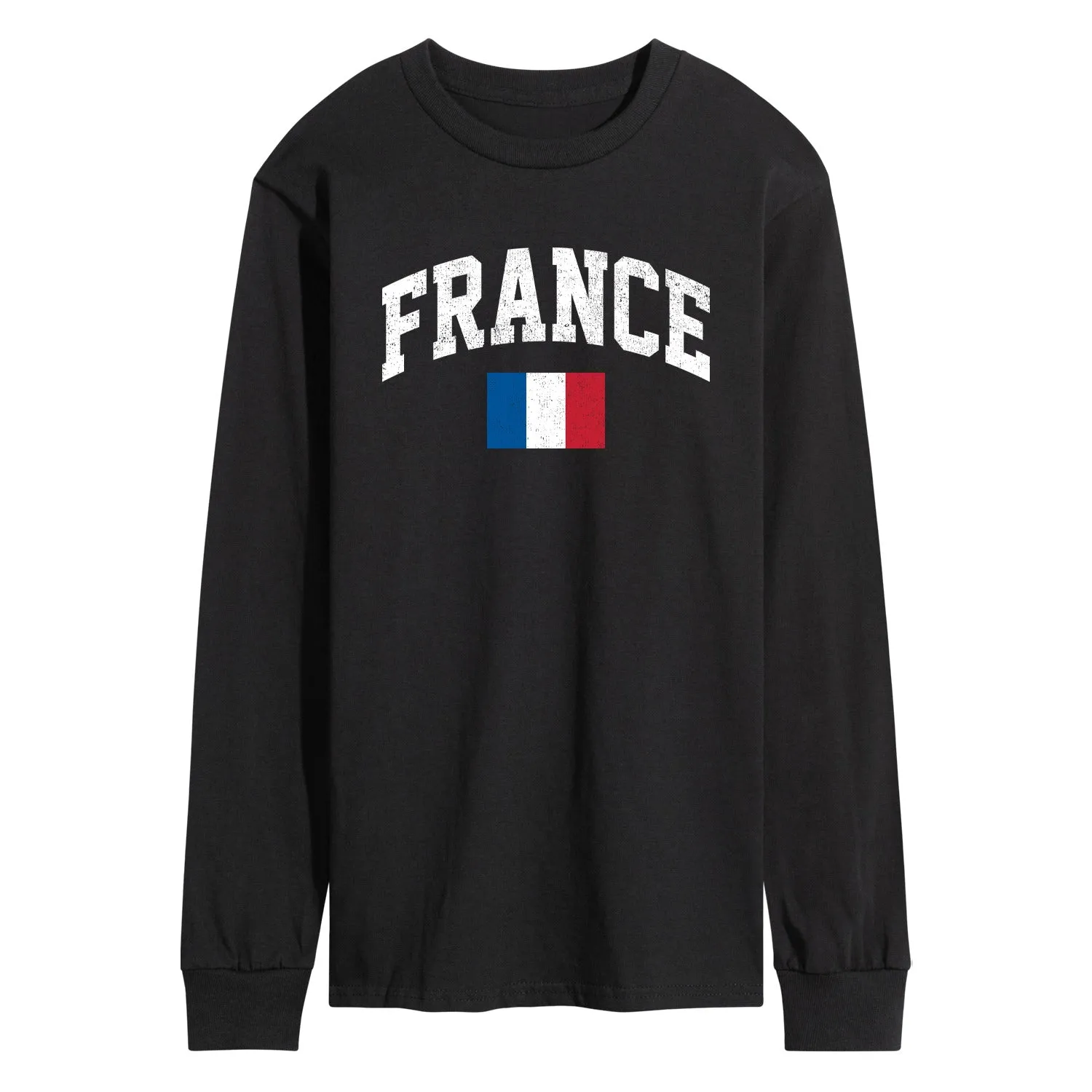 Instant Message - France Flag - Men's Long Sleeve T-Shirt sold by Zulily product image thumbnail 2