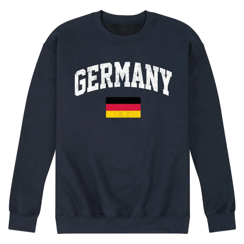 Instant Message - Germany Flag - Men's Crew Neck Fleece Pullover sold by Zulily