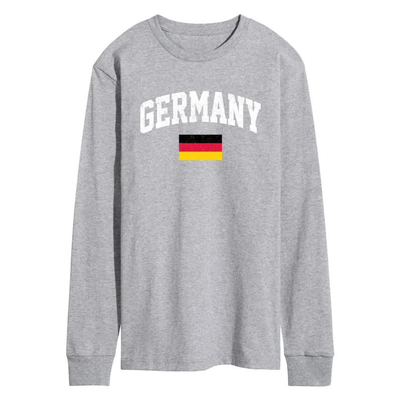 Instant Message - Germany Flag - Men's Long Sleeve T-Shirt sold by Zulily