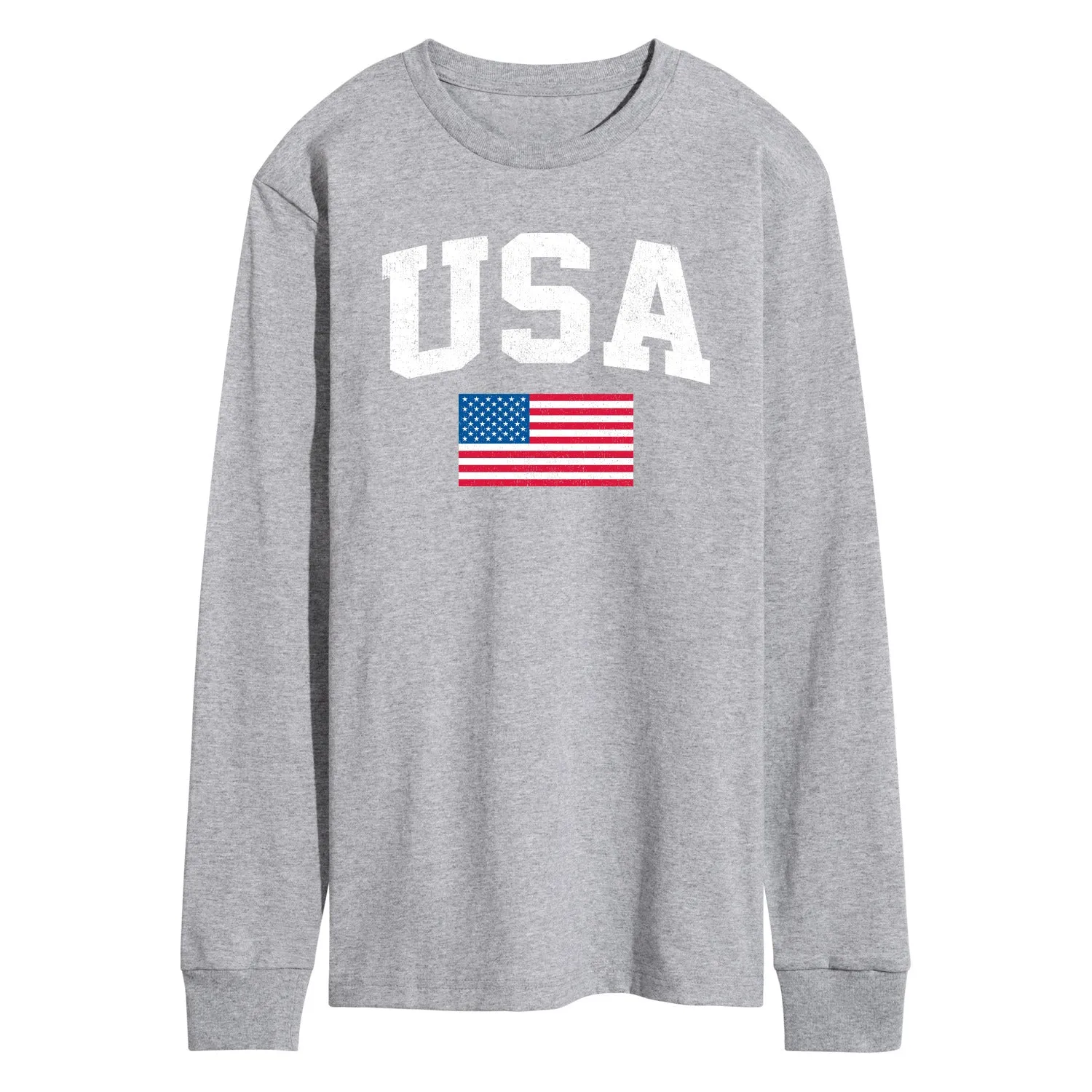 Instant Message - USA Flag - Men's Long Sleeve T-Shirt sold by Zulily product image thumbnail 2