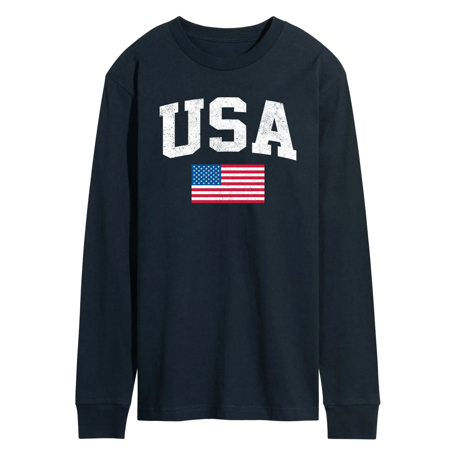 Instant Message - USA Flag - Men's Long Sleeve T-Shirt sold by Zulily product image thumbnail 3