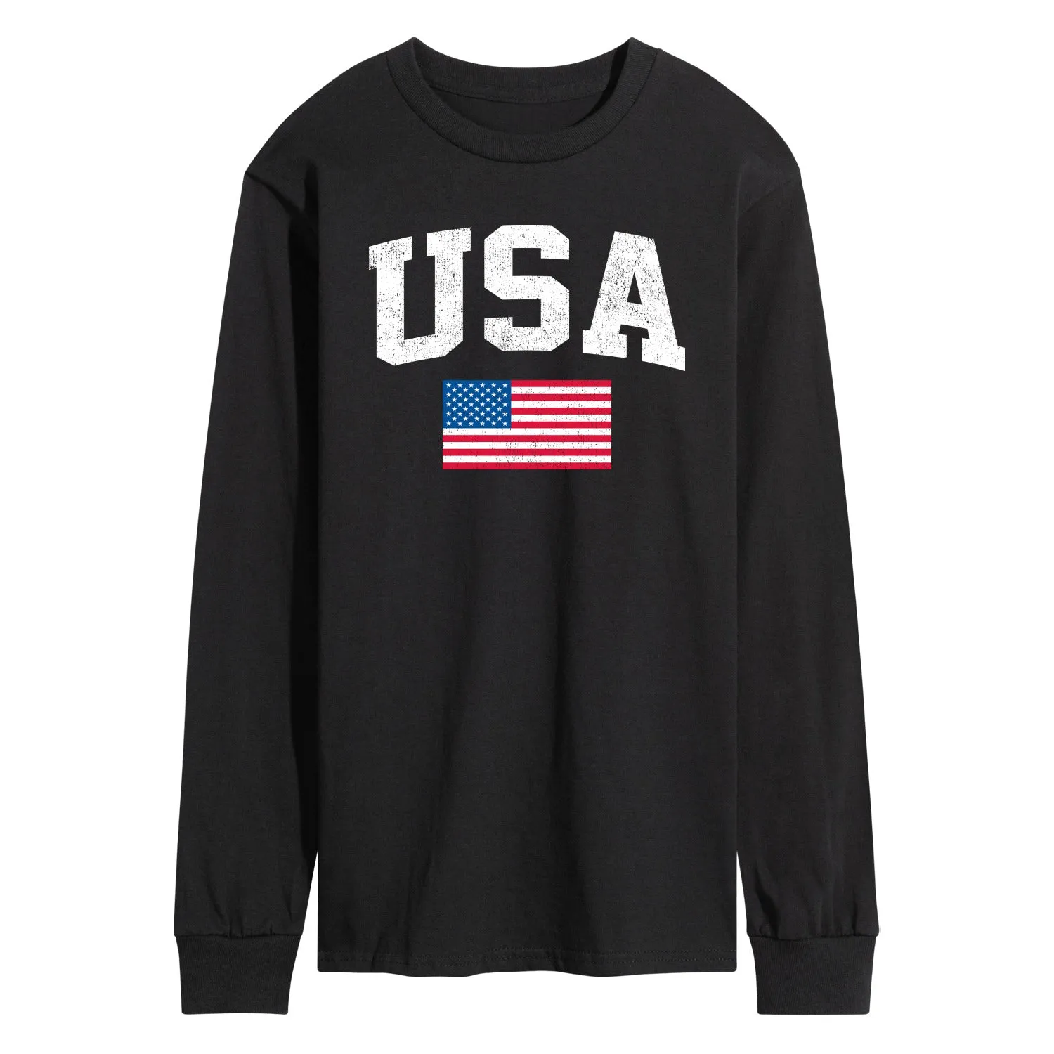 Instant Message - USA Flag - Men's Long Sleeve T-Shirt sold by Zulily product image thumbnail 4