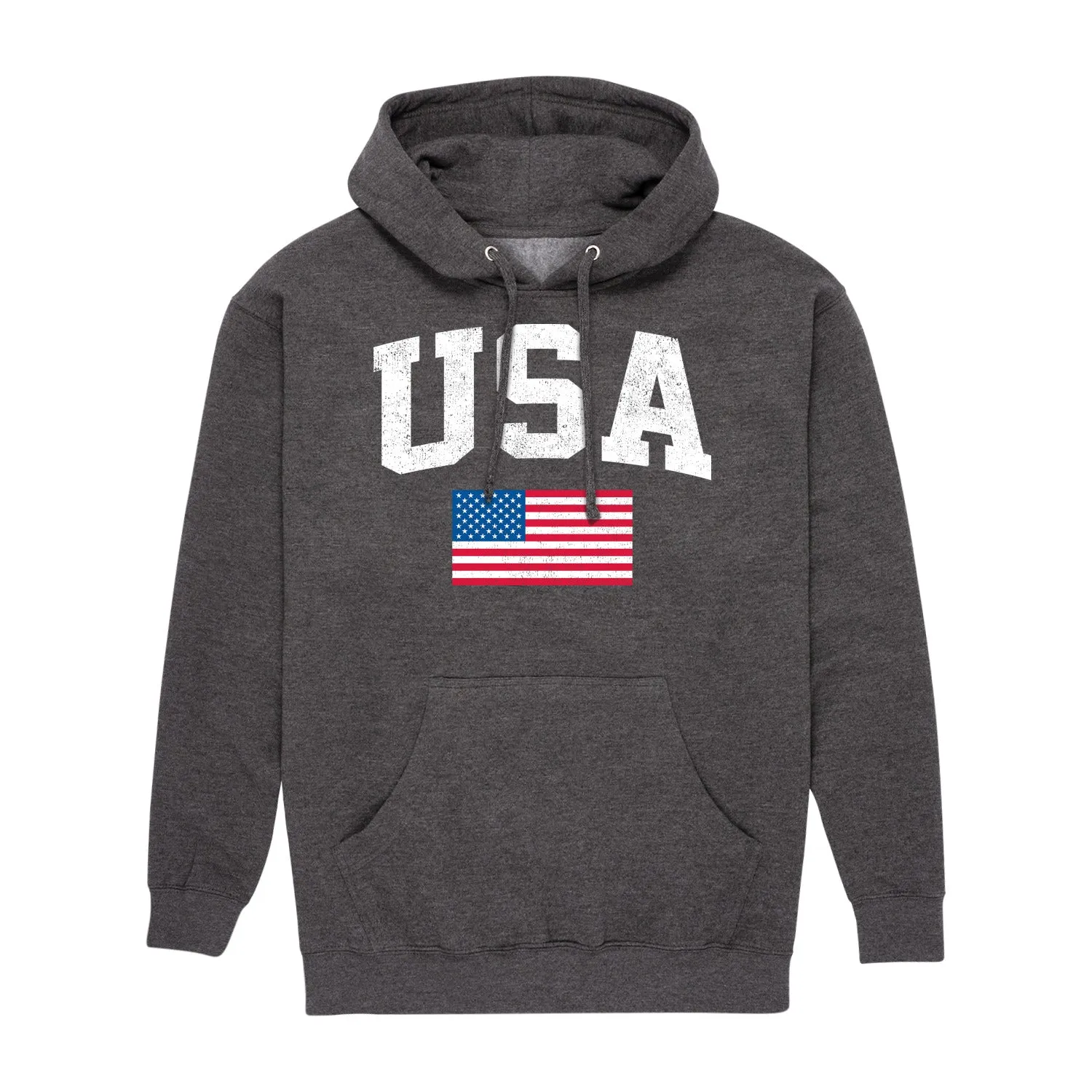 Instant Message - USA Flag - Men's Pullover Hooded Fleece Sweatshirt sold by Zulily product image thumbnail 2