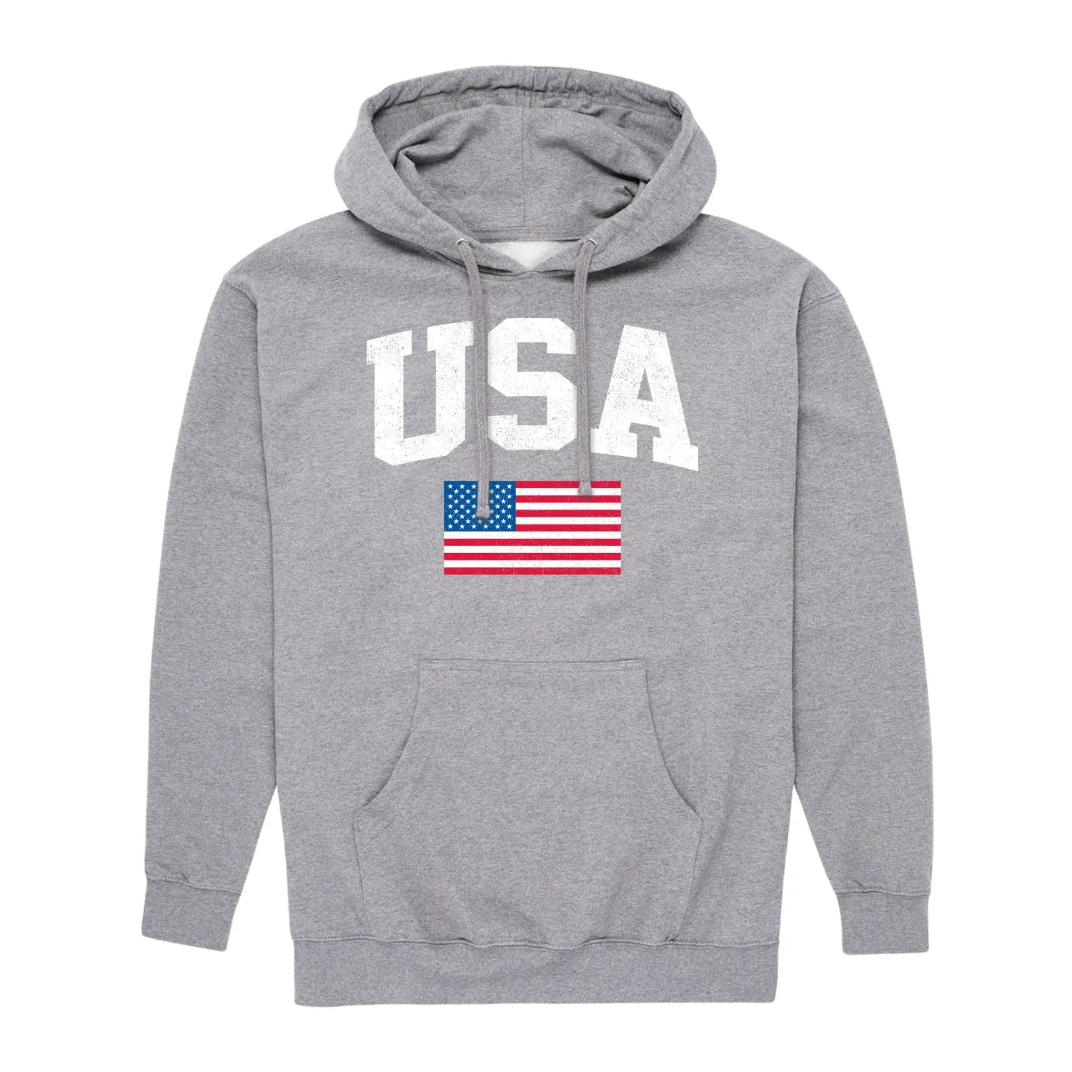 Instant Message - USA Flag - Men's Pullover Hooded Fleece Sweatshirt sold by Zulily