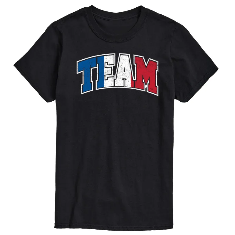 Instant Message - Team France - French Flag - Men's Short Sleeve Graphic T-Shirt sold by Zulily