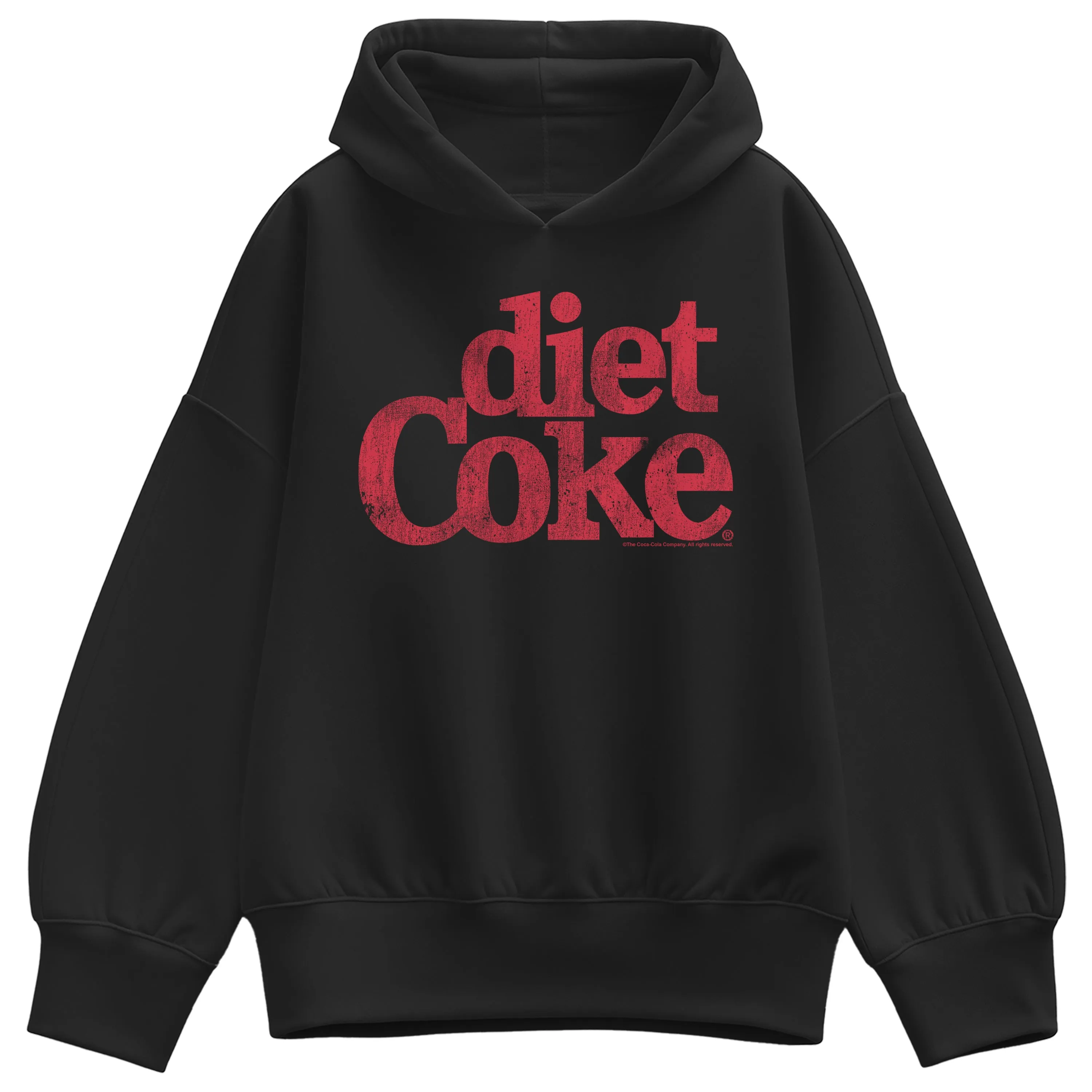 Coca-Cola - Diet Coke Logo - Ladies Oversized Fleece Hoodie Sweatshirt sold by Zulily product image thumbnail 2