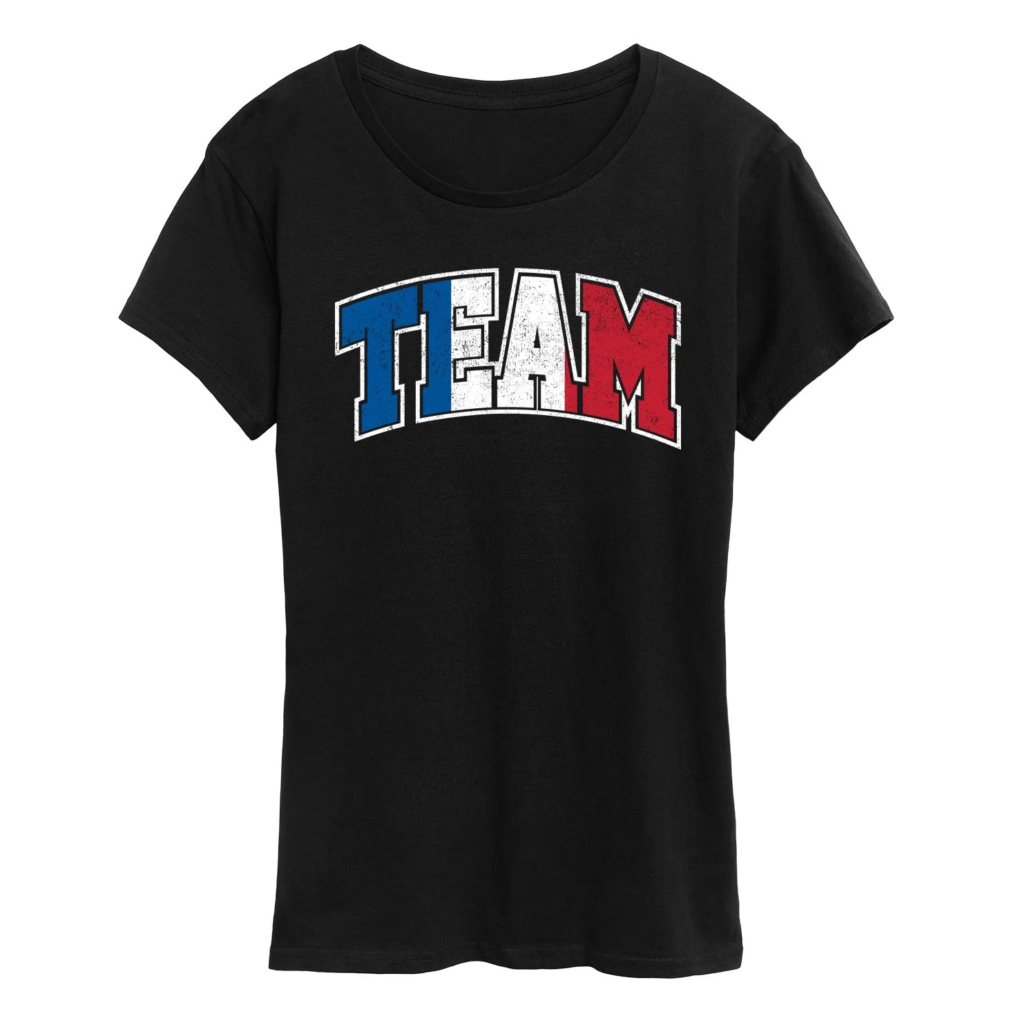 Instant Message - Team France - Sports - Women's Short Sleeve Graphic T-Shirt sold by Zulily