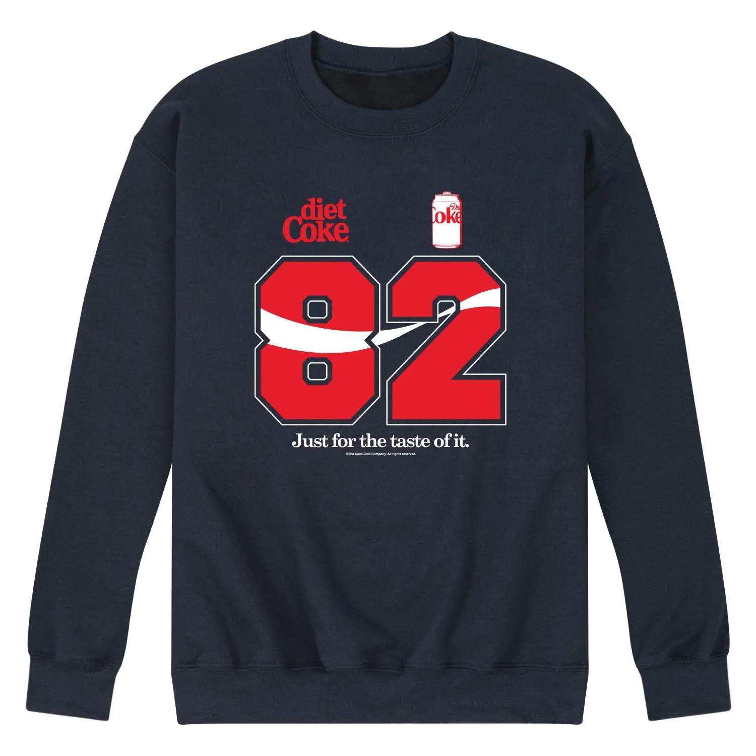 Coca-Cola - Diet Coke 82 Jersey - Men's Long Sleeve Crew Fleece Sweatshirt sold by Zulily product image thumbnail 3