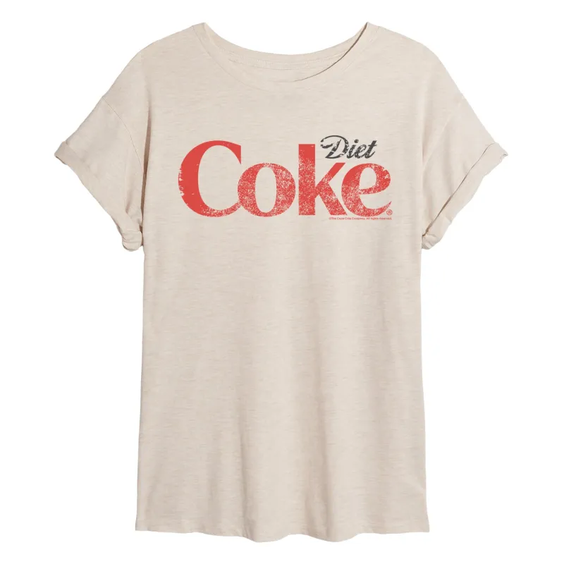 Coca-Cola - Diet Coke Logo - Women's Oversized Graphic T-Shirt sold by Zulily